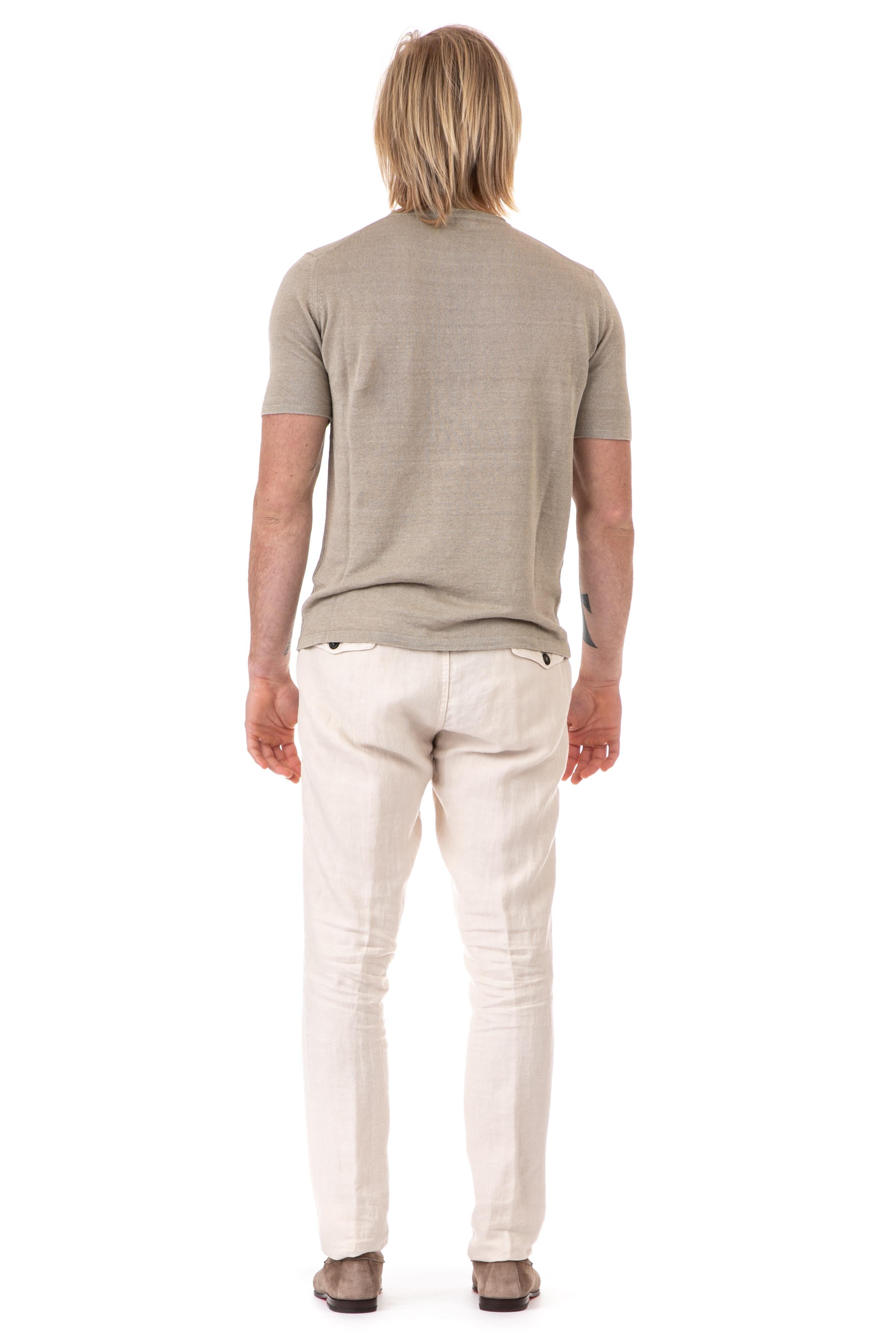 T-shirt in lino RN20021/2 18 Roberto Collina 