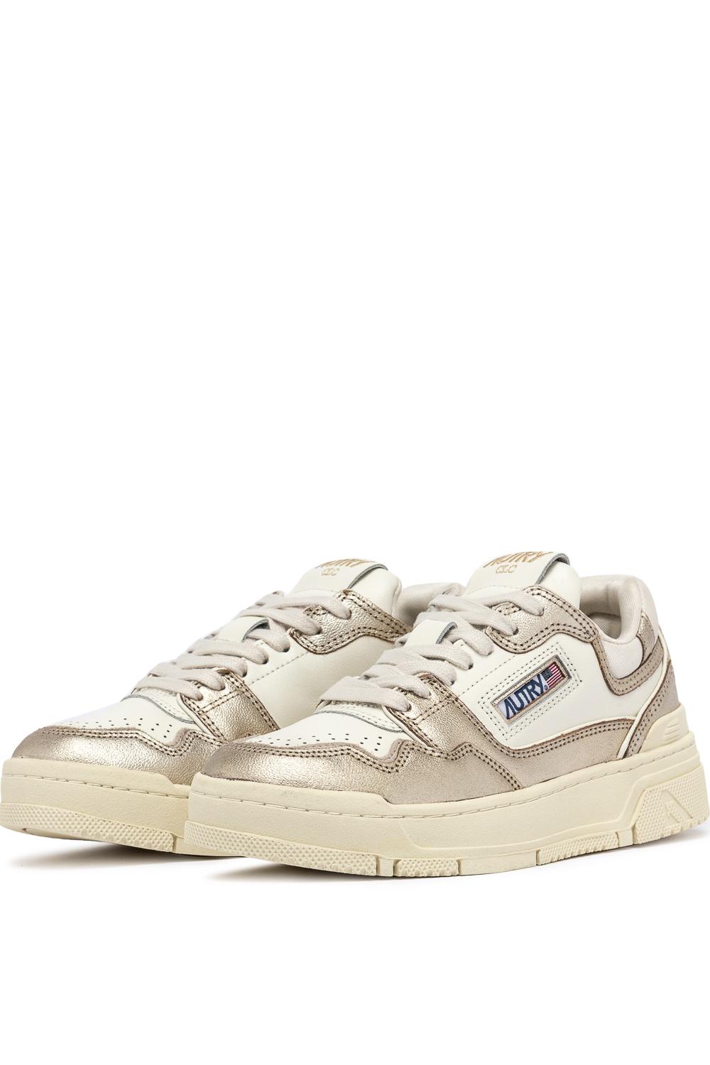 Autry Sneaker donna modello CLC dettagli bronzo ROLW MB01 WHT/PLATINUM 