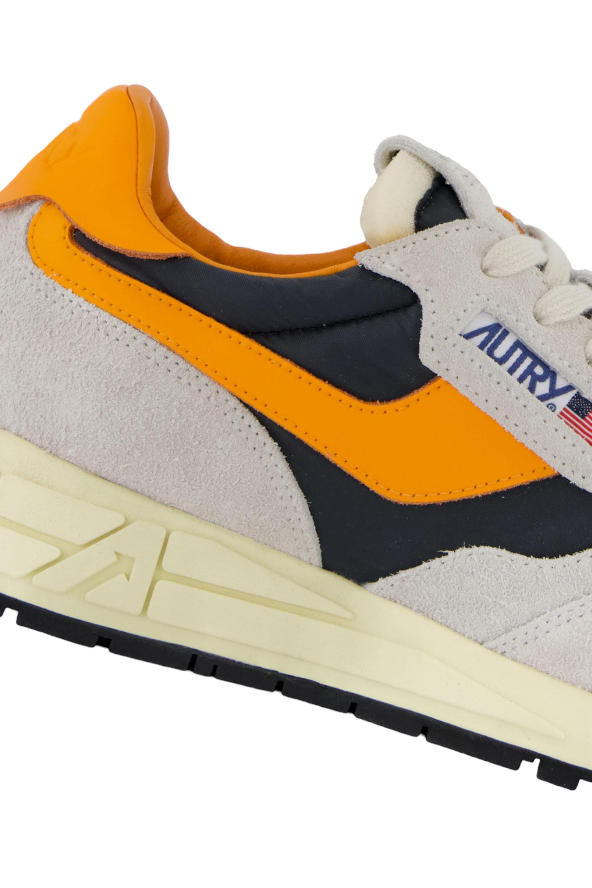Running Reelwind in nylon e camoscio WWLM HN02 WHT/ATMN Autry 