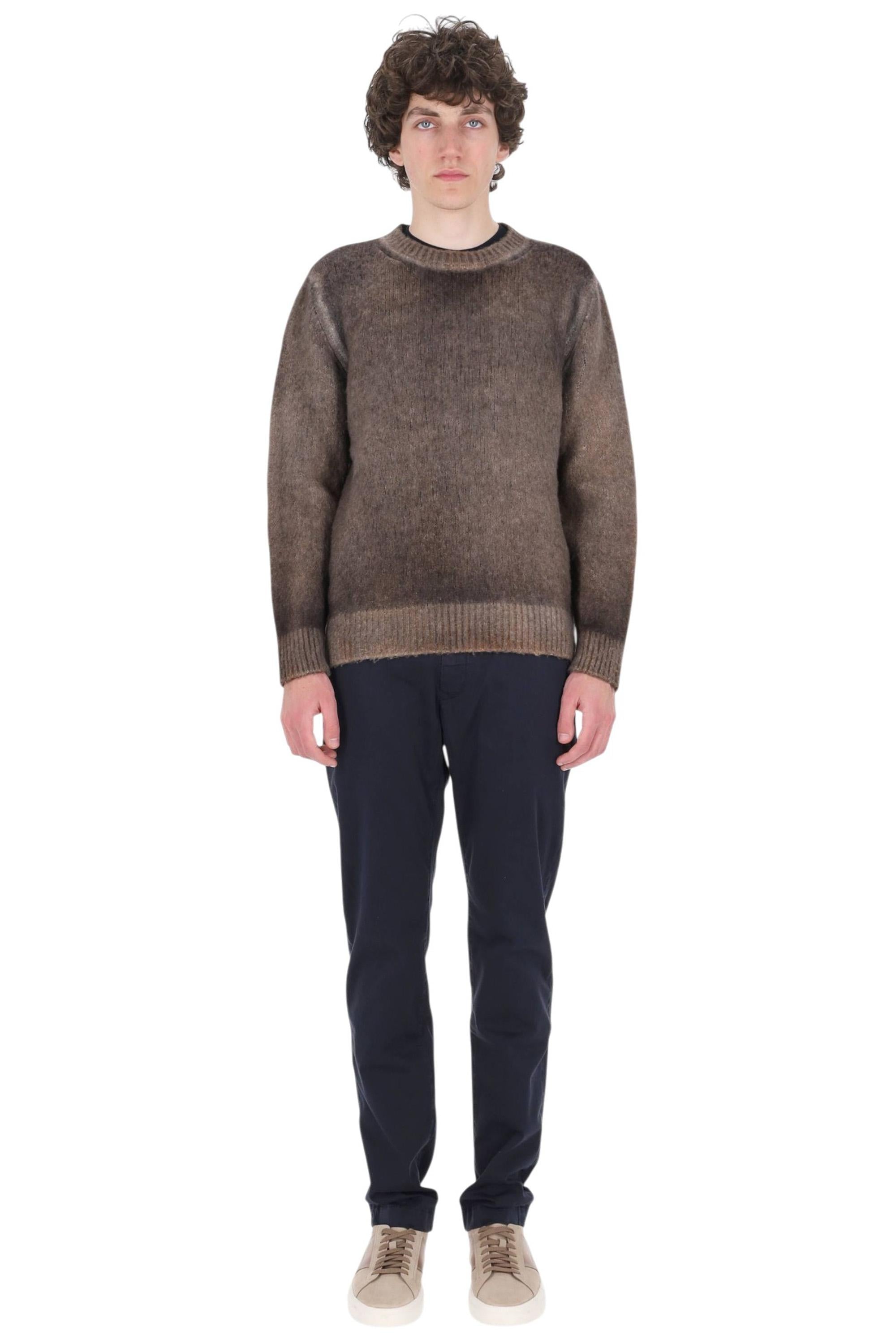 Avant Toi Girocollo in cashmere-seta garzata a tintura artigianale 225WU3353CSGVG-H/2 V01133 