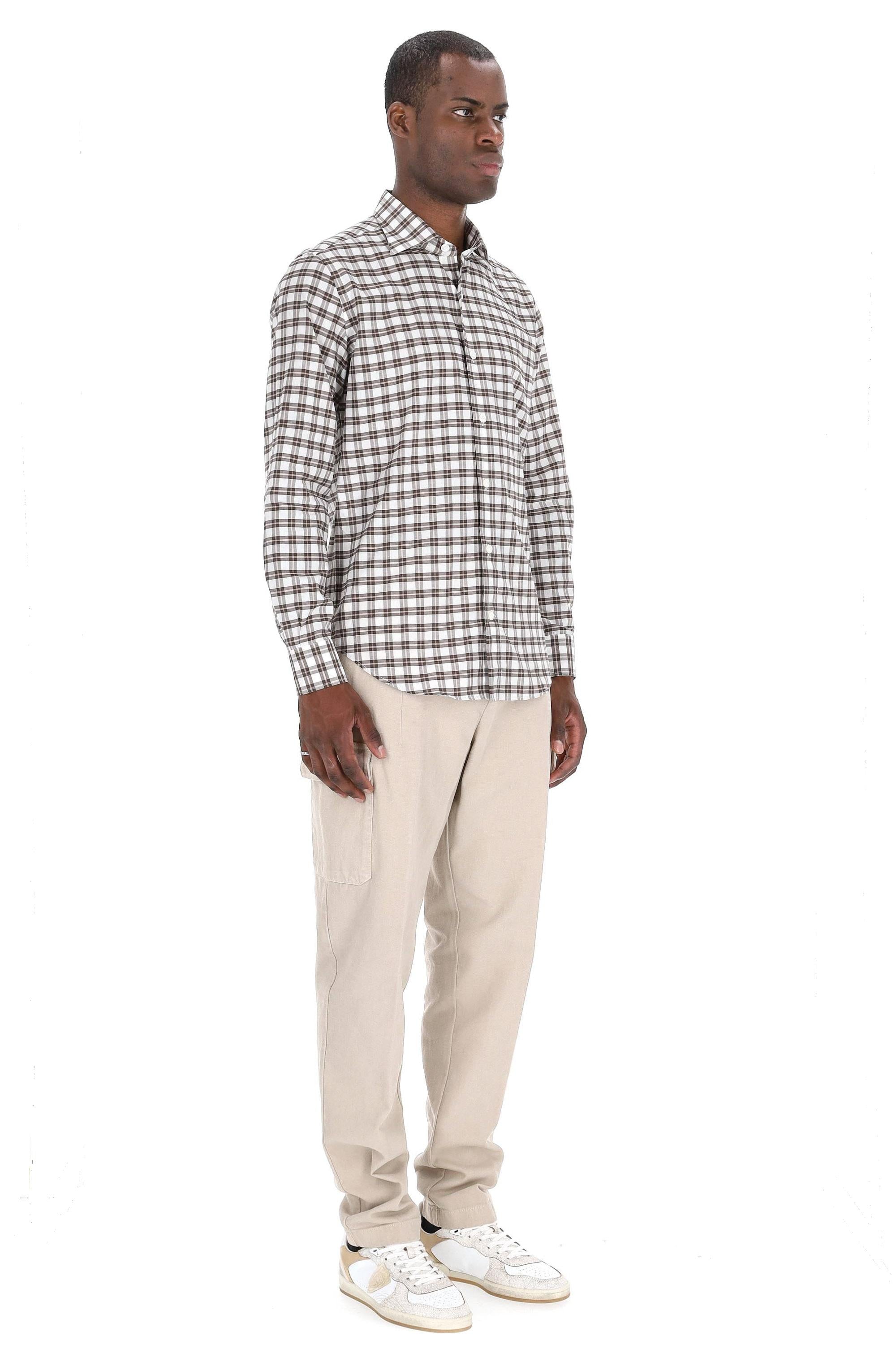 Camicia check in cotone L75CAMK01 TES0L141 25 Eleventy 