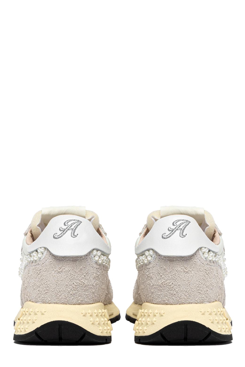 Autry Running donna in camoscio e mesh con perline mod. Reelwind WWLW NH01 WHT/WHT 
