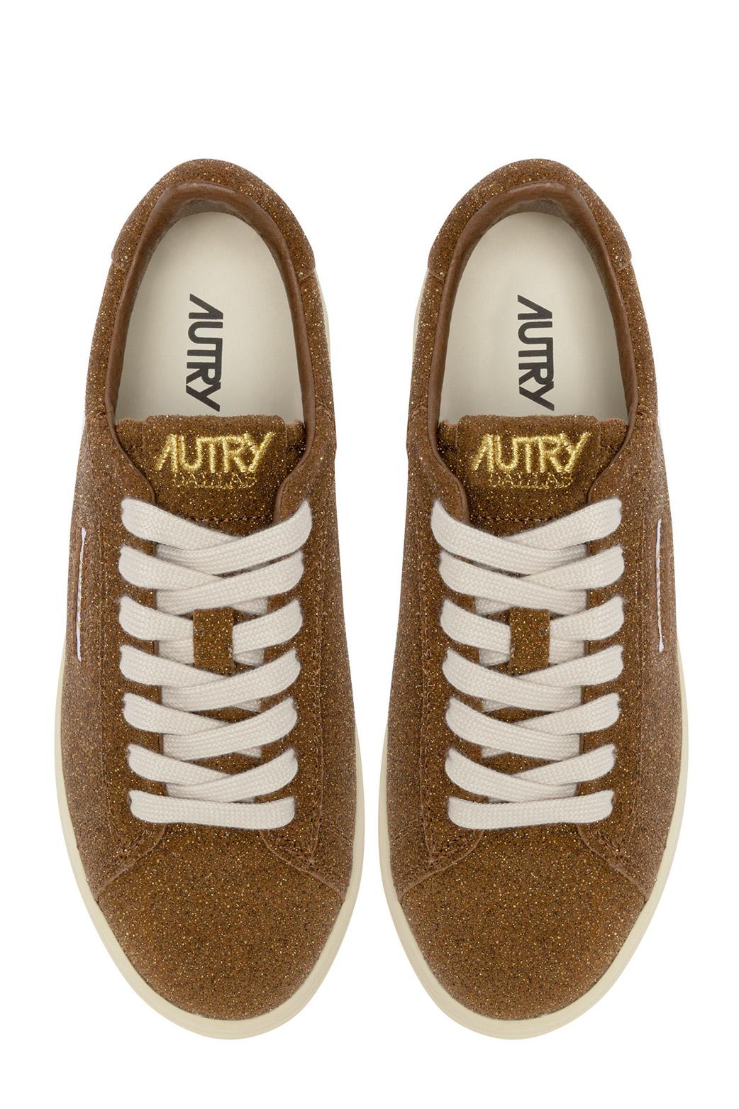 Autry Sneaker donna Dallas con strass ADLW US05 CIGAR/SILV 