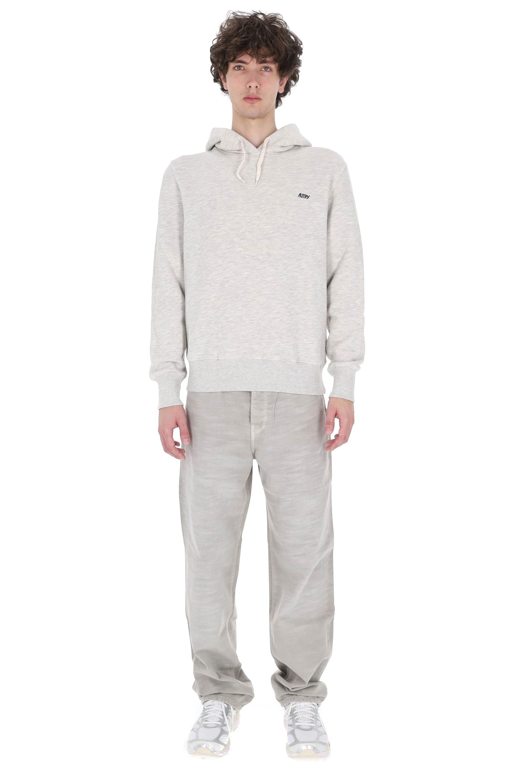 Autry Felpa in cotone con cappuccio HOPM 002M JERSEY MELANGE 