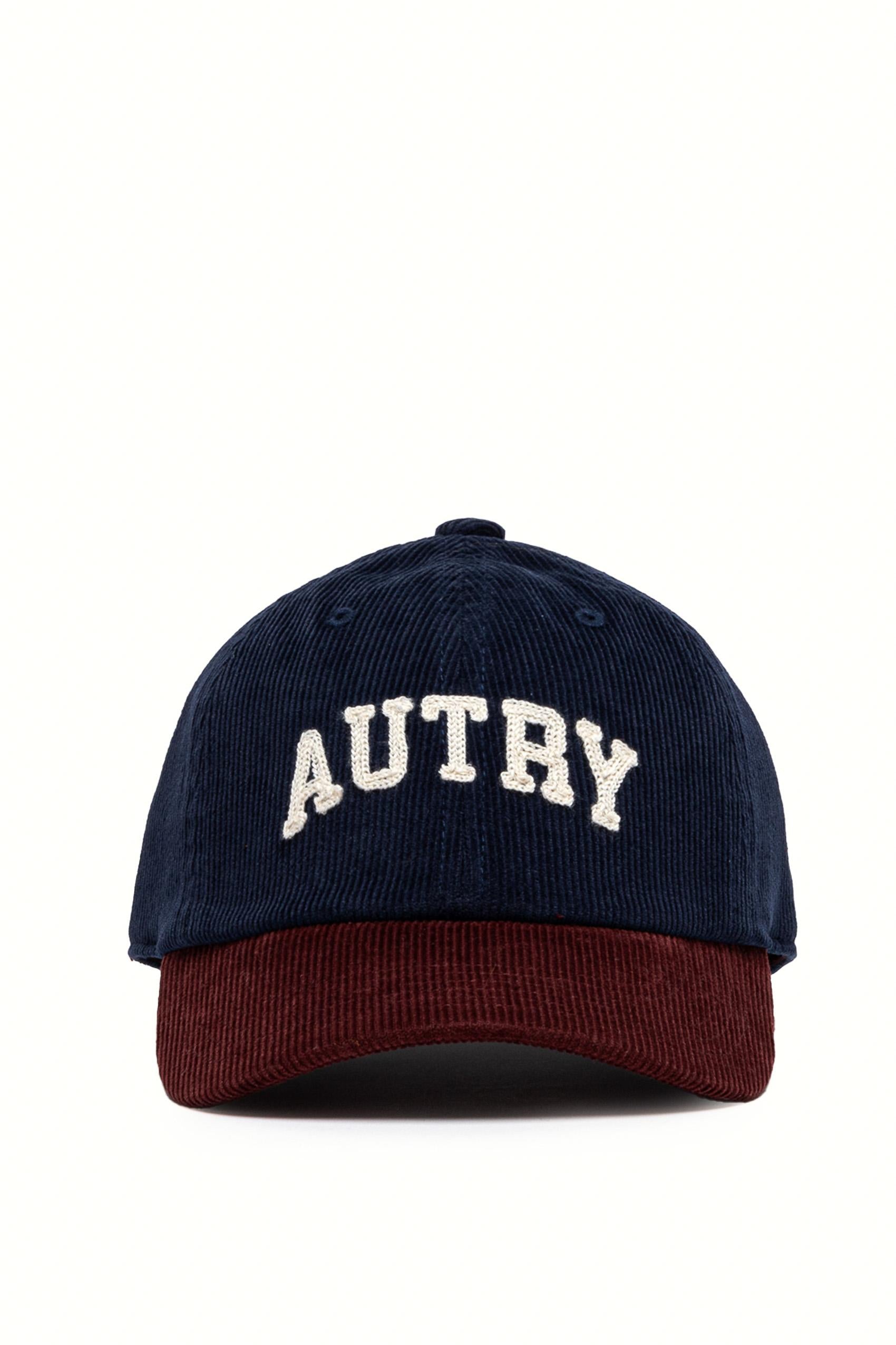 Autry Cappello baseball bicolor in velluto a coste ACPU Q9BV VORTEX 