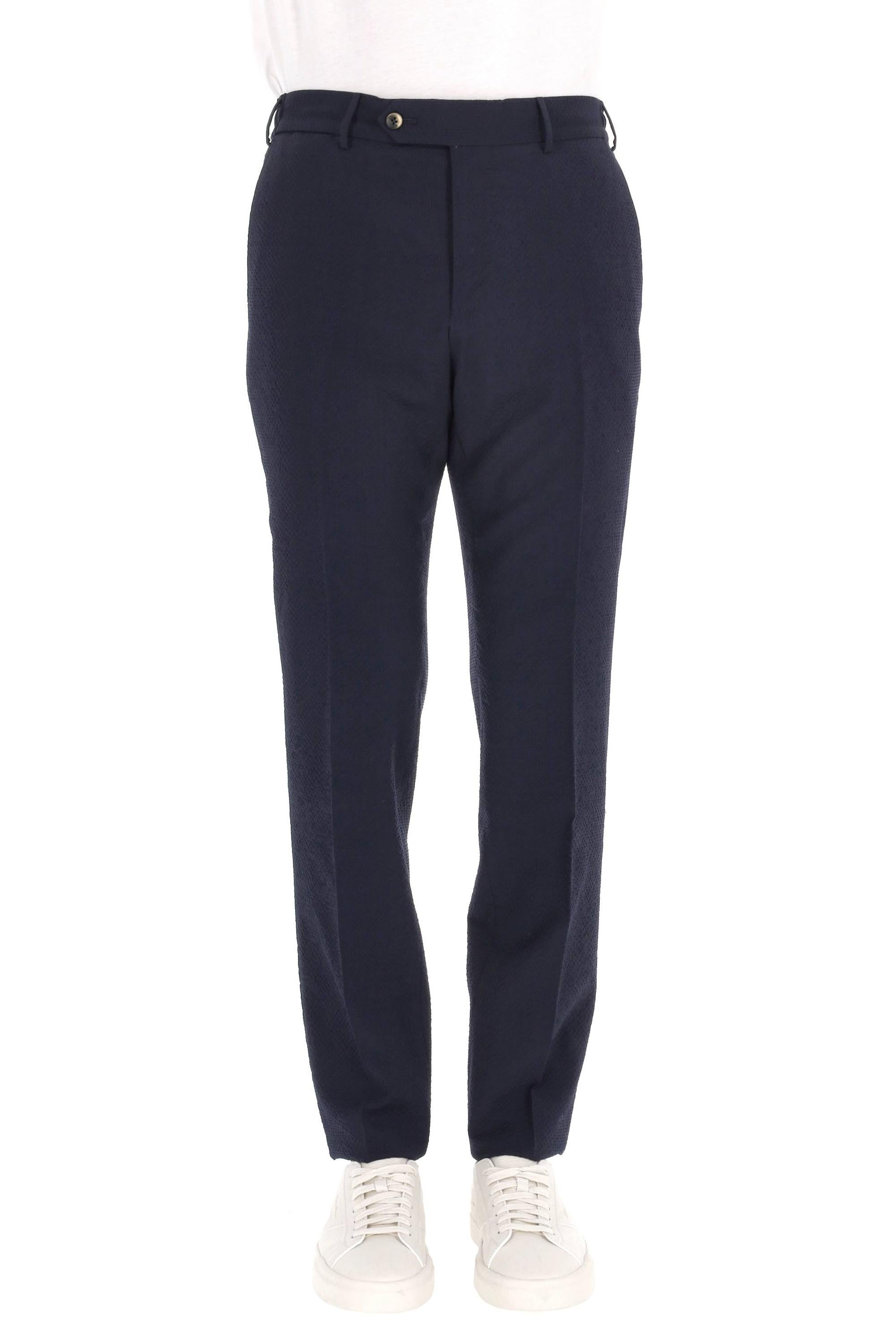 Pantalone in lana vergine goffrata Slim jogger VFJZ20CL1 ZI50 0360 PT Torino 