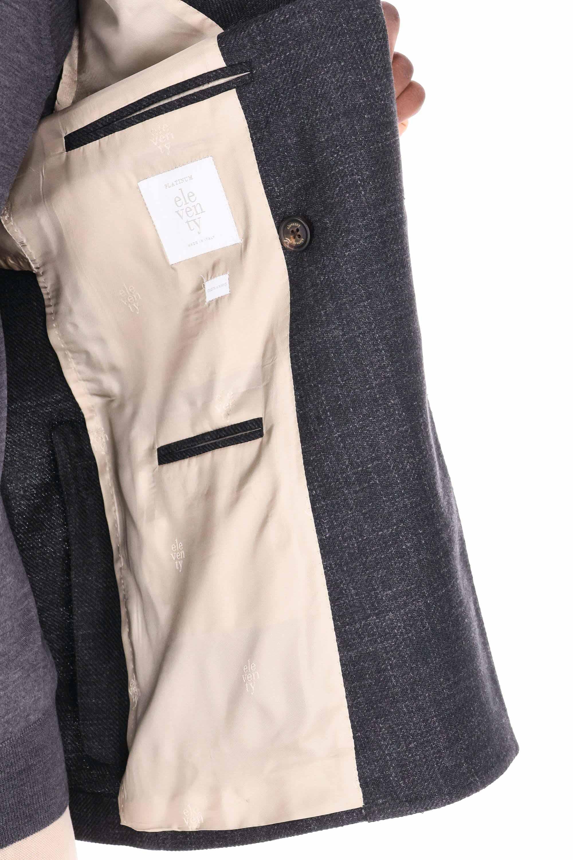 Eleventy Giacca doppiopetto tramata in lana-lino-seta L75GIAE01 TES0L118 22 