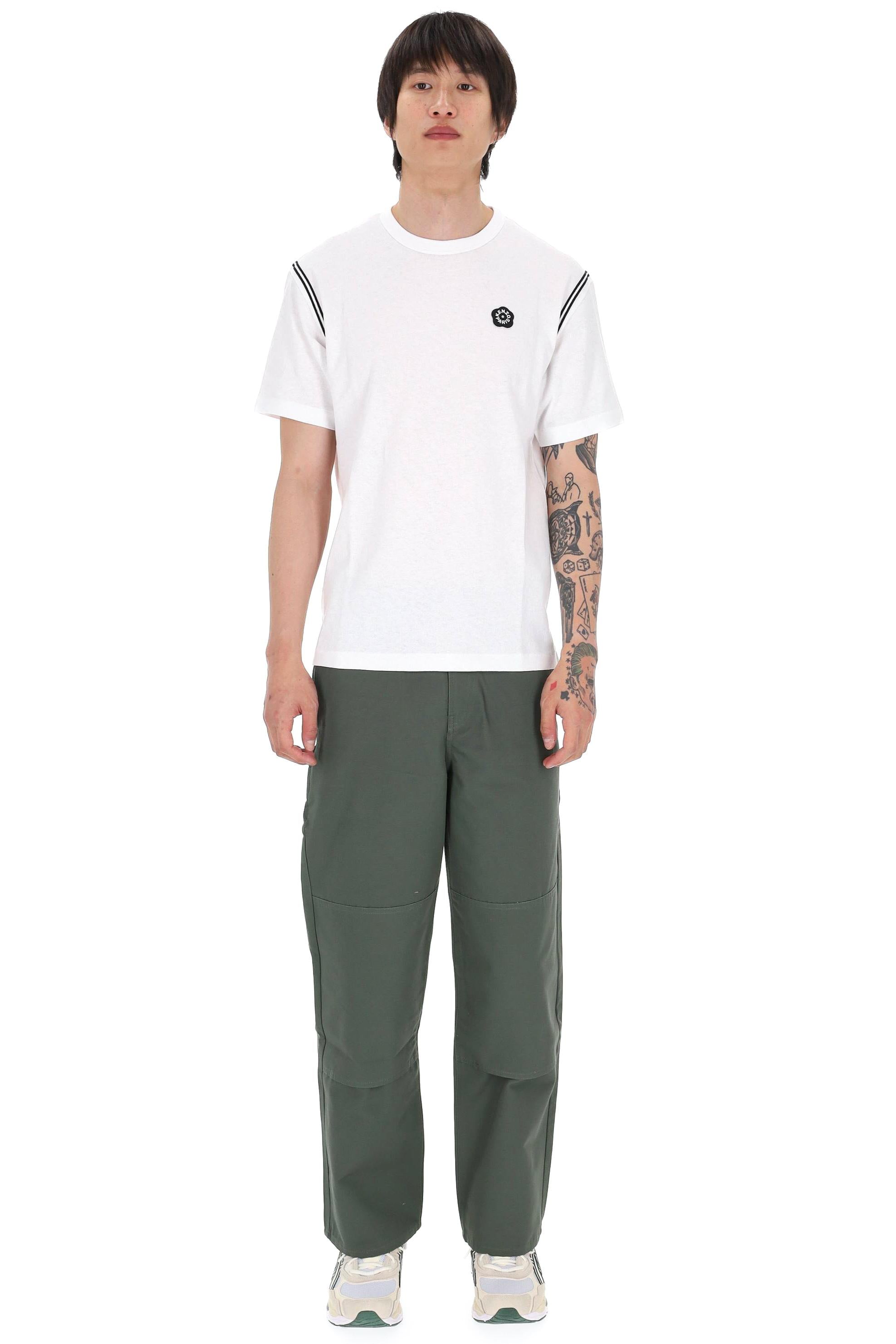 Kenzo T-shirt in cotone "boke flower 2.0" ricamato FG55TS5084SK 01 