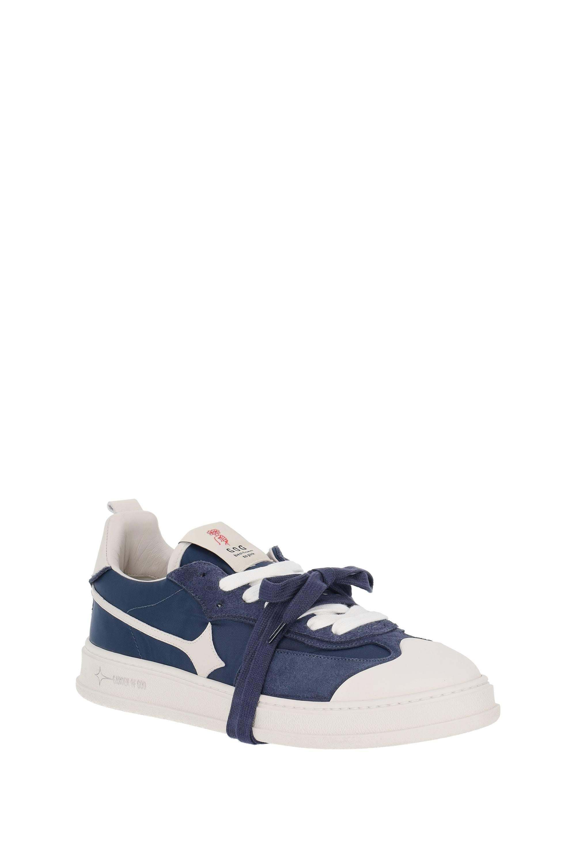 Sneaker Apple in camoscio e nylon APPLE-2 OCEANO Garden of God 