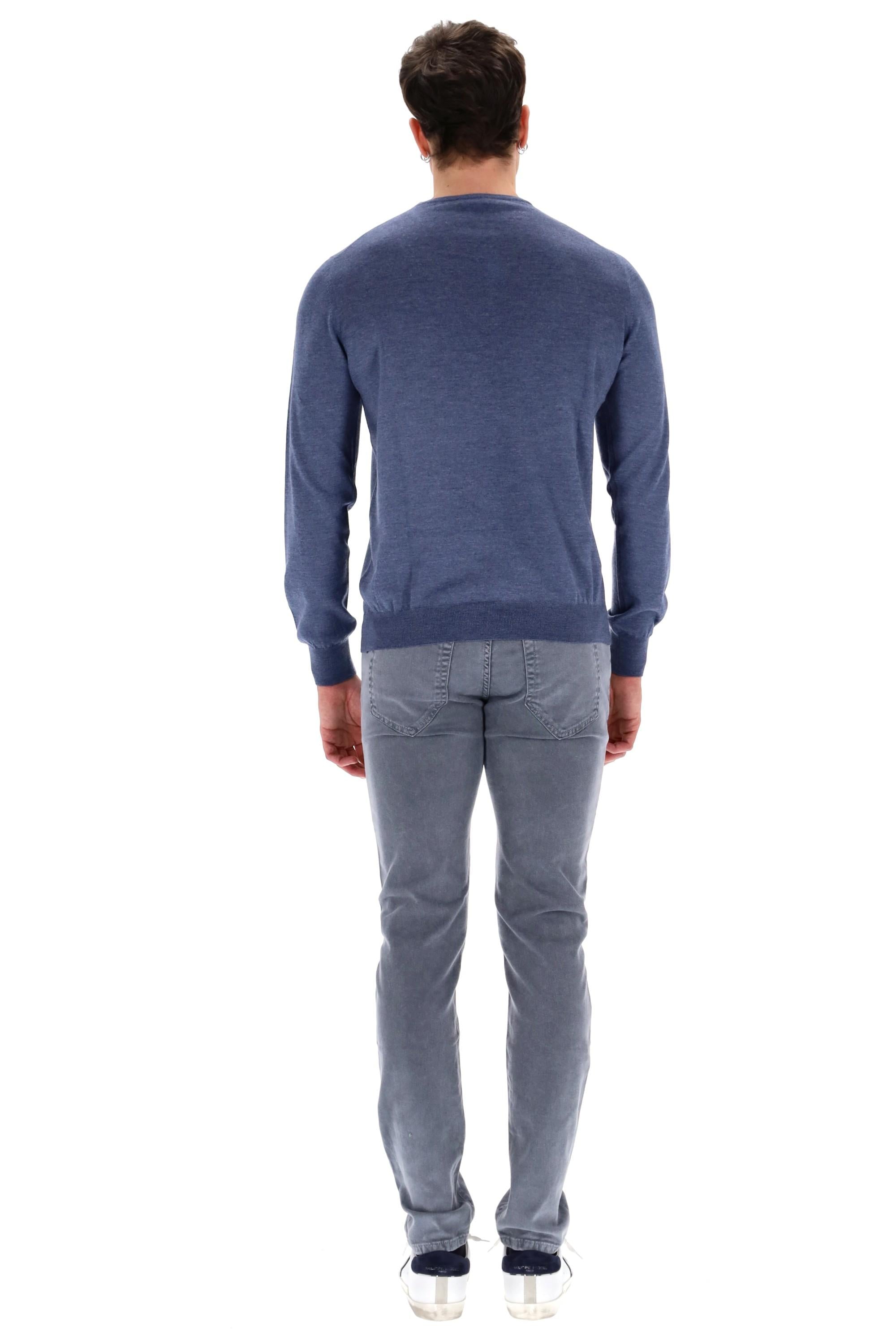 Maglia girocollo in lana-cashmere in finezza 14999 57167 576 Barba 