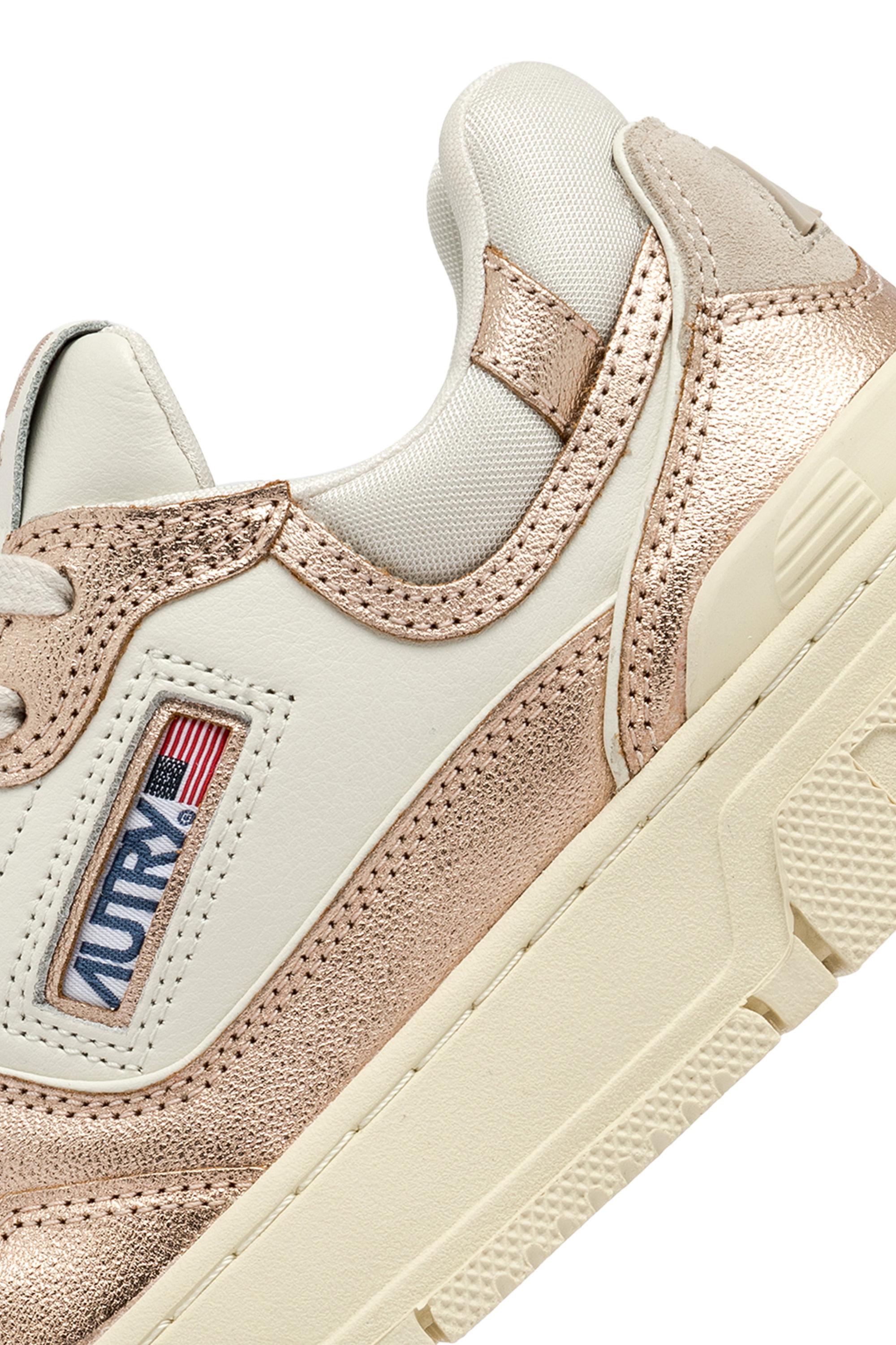 Sneaker donna CLC con dettagli rame ROLW MB03 WHT/COPPER Autry 