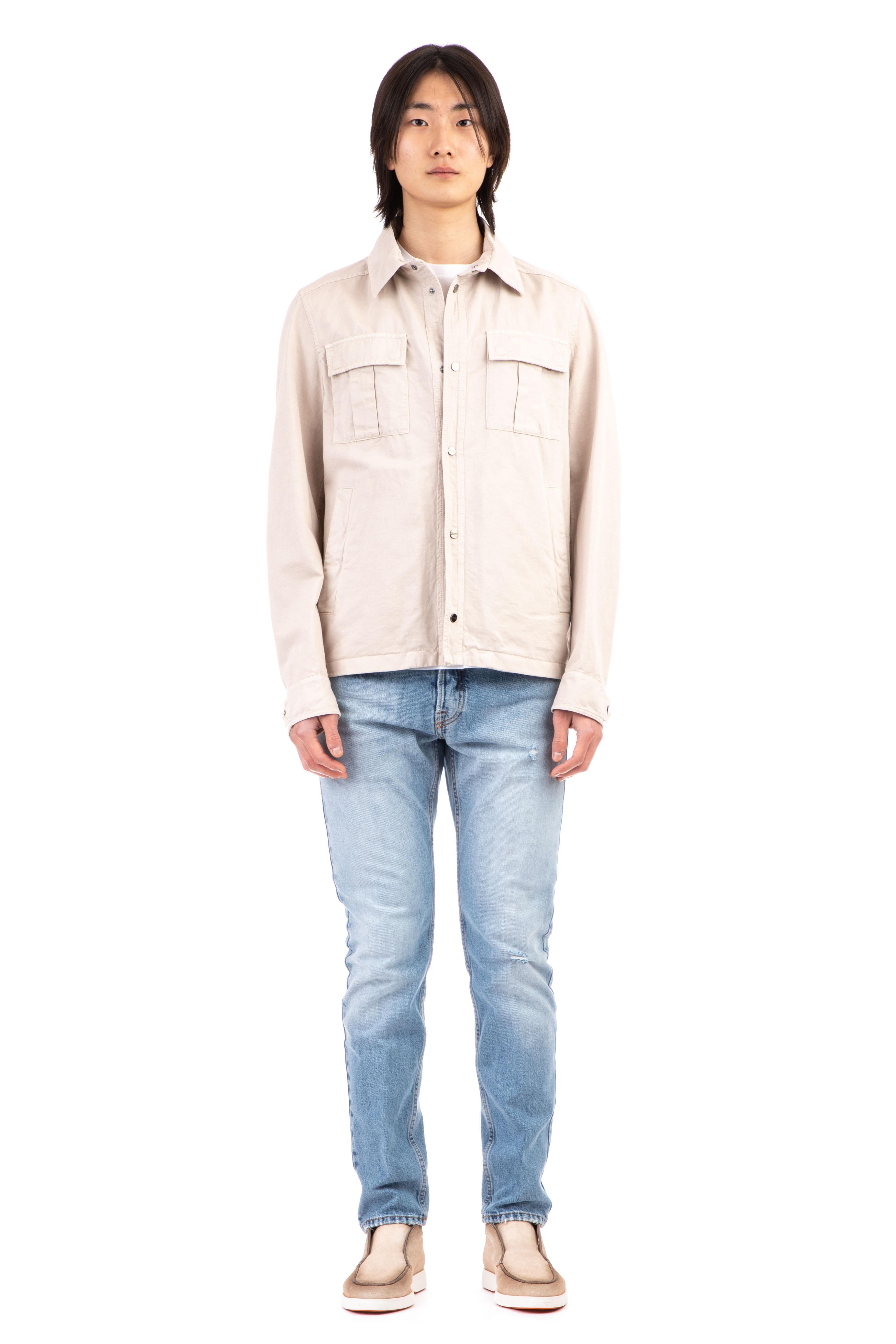 Herno Overshirt in cotone-lino GI000330U 2605T01 