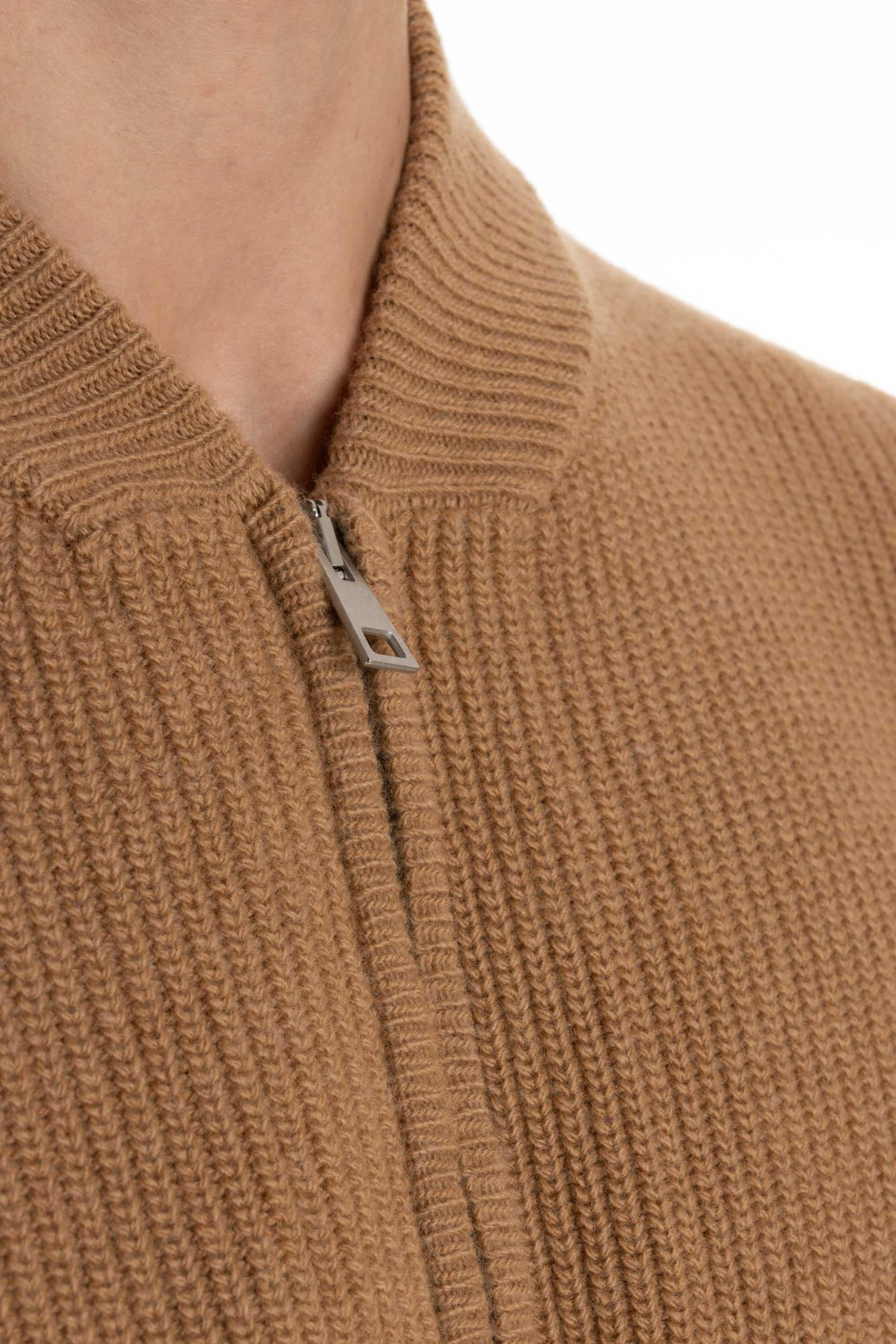 Cardigan full zip in lana a costine RA20208 RA2005 Roberto Collina 