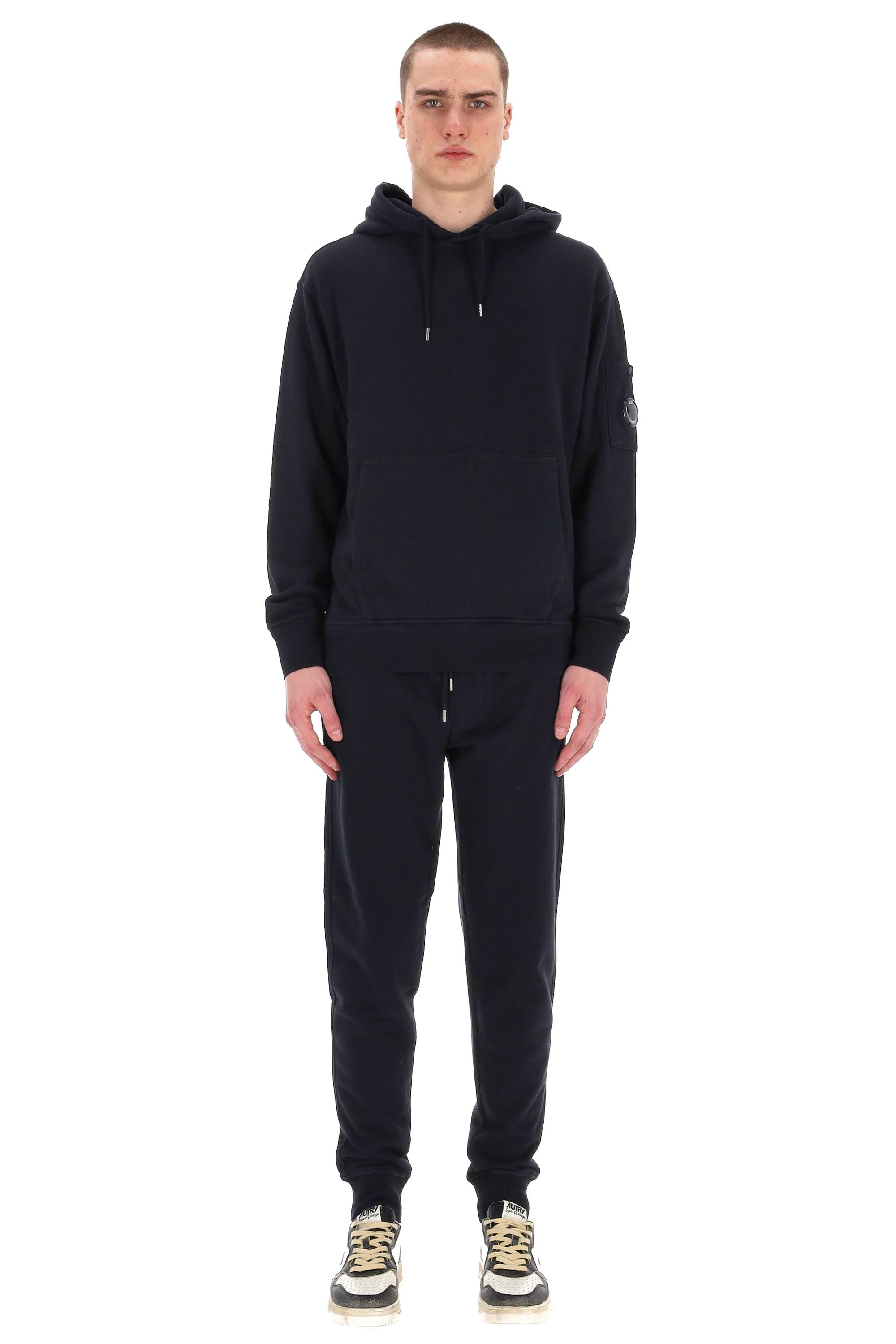Felpa con cappuccio in cotone diagonale MSS099A11 0044G 888 CP Company 