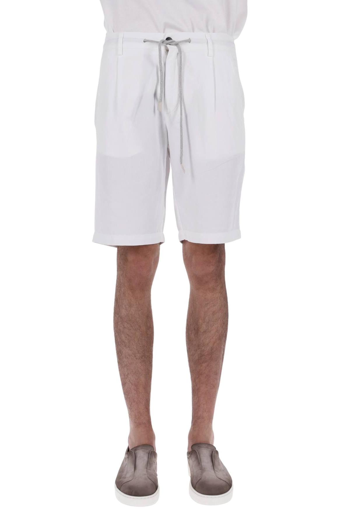 Eleventy Bermuda jogger in cotone-lino M75BERG04 TET0M016 01 