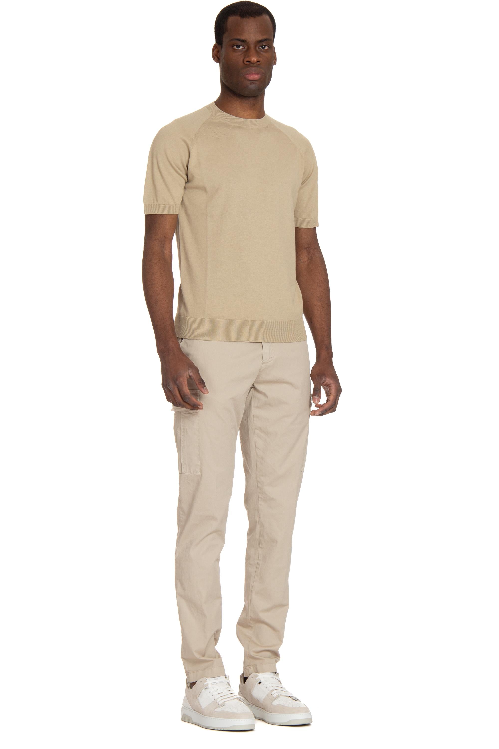 T-shirt in cotone con manica raglan 57104 18017/3 120 Gran Sasso 