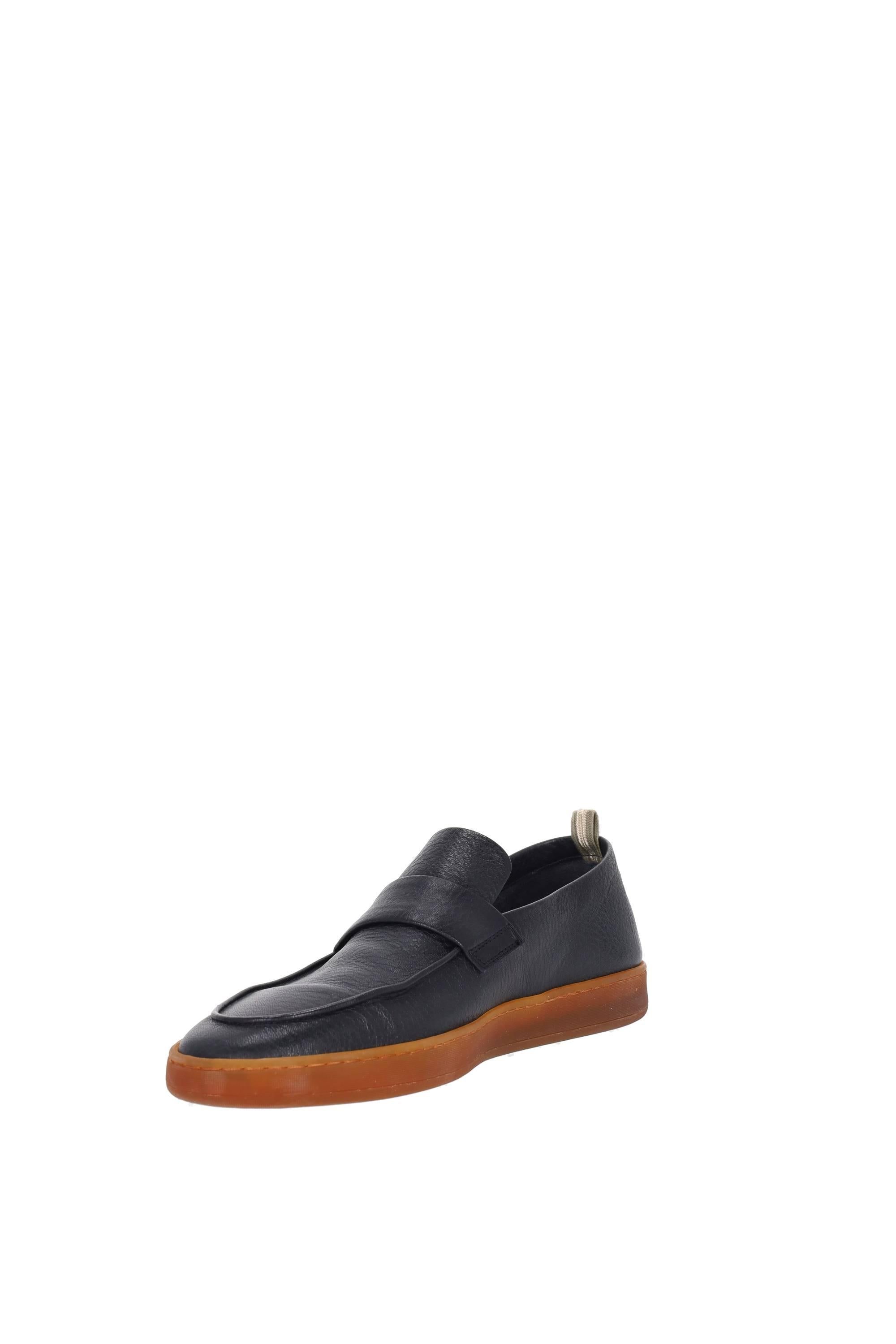 Officine Creative Scarpa slip-on in pelle fondo caoutchouc OCUHERB001CER32F432 BLUE 