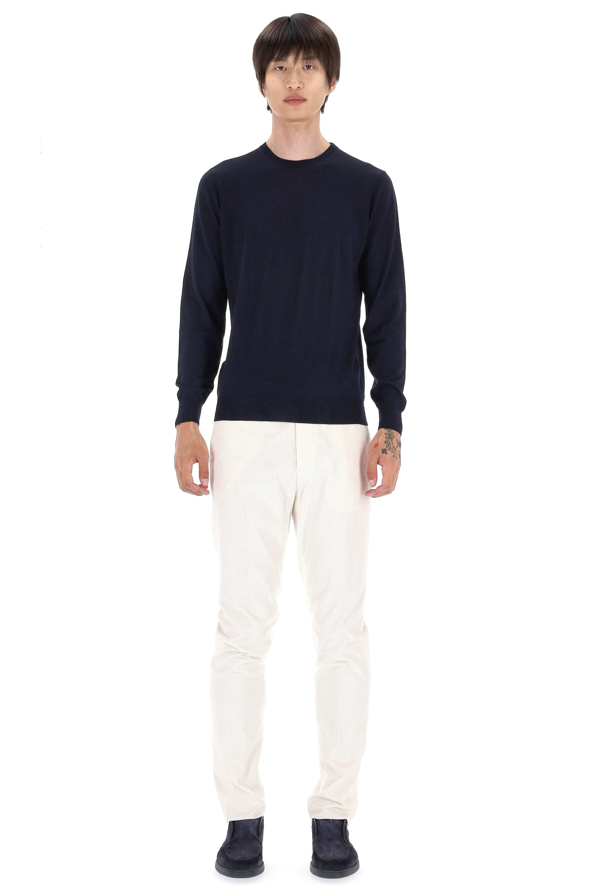 Maglia girocollo in lana Super 140's D0D103L-3 790 Drumohr 