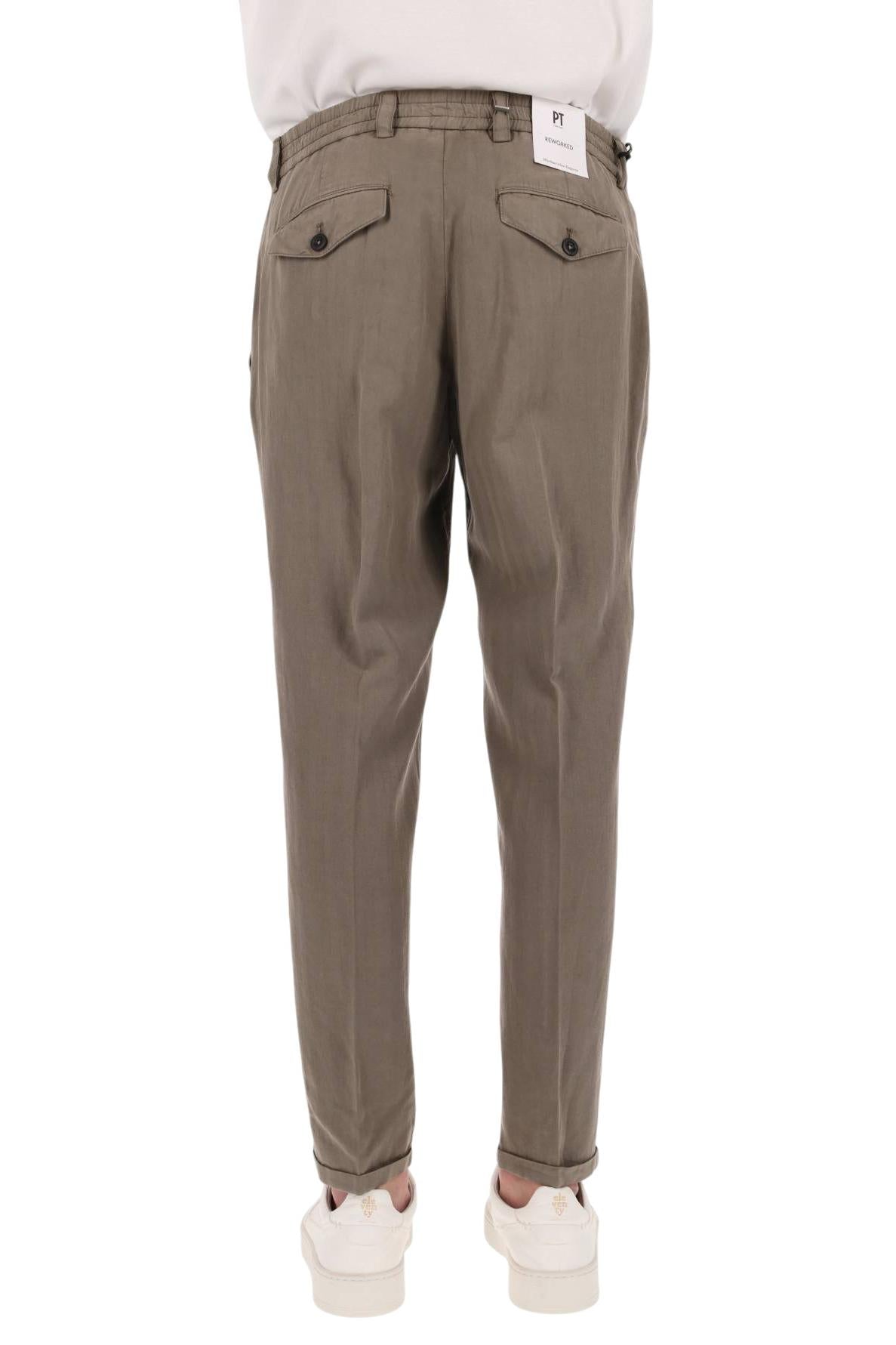 PT Torino Pantalone a resca in lyocell-lino-cotone The Rebel fit CORTRBB30RWL SD61-2 Y121 