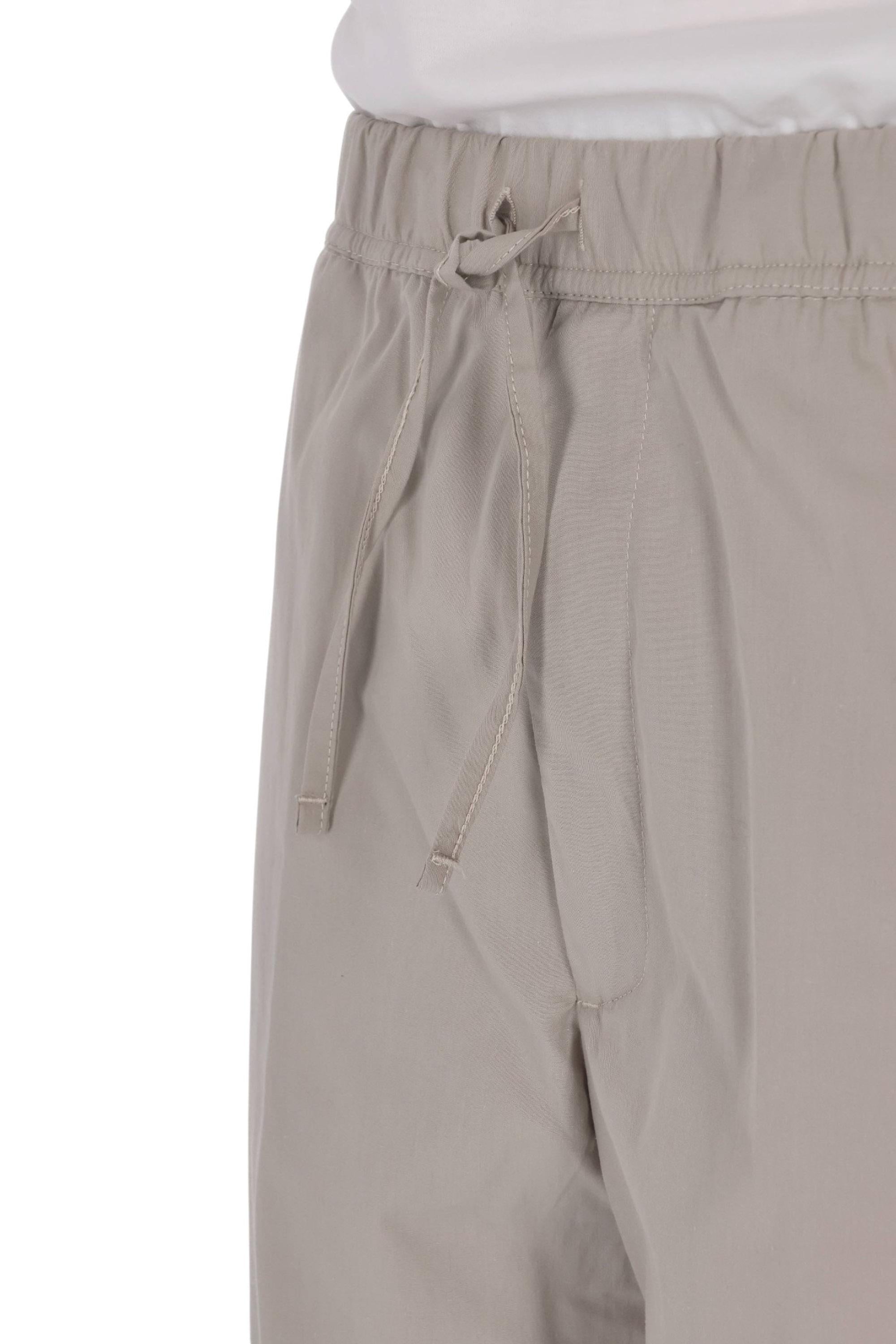 Officine Générale Pantalone in cotone light popeline mod. Nilson MTLG469 GALET 