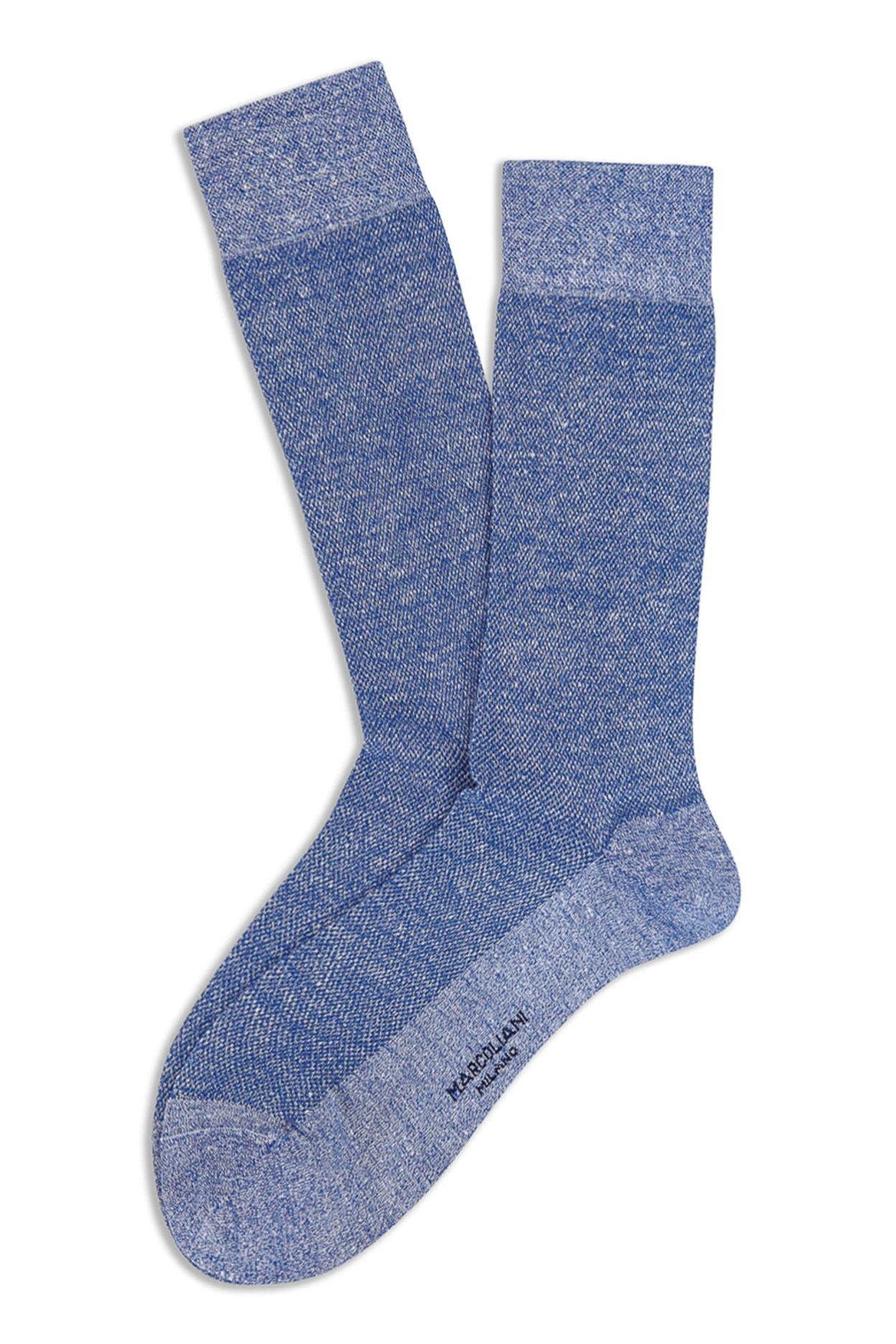 Marcoliani Calze in lino-cotone piquè MAR4450T/5 140 