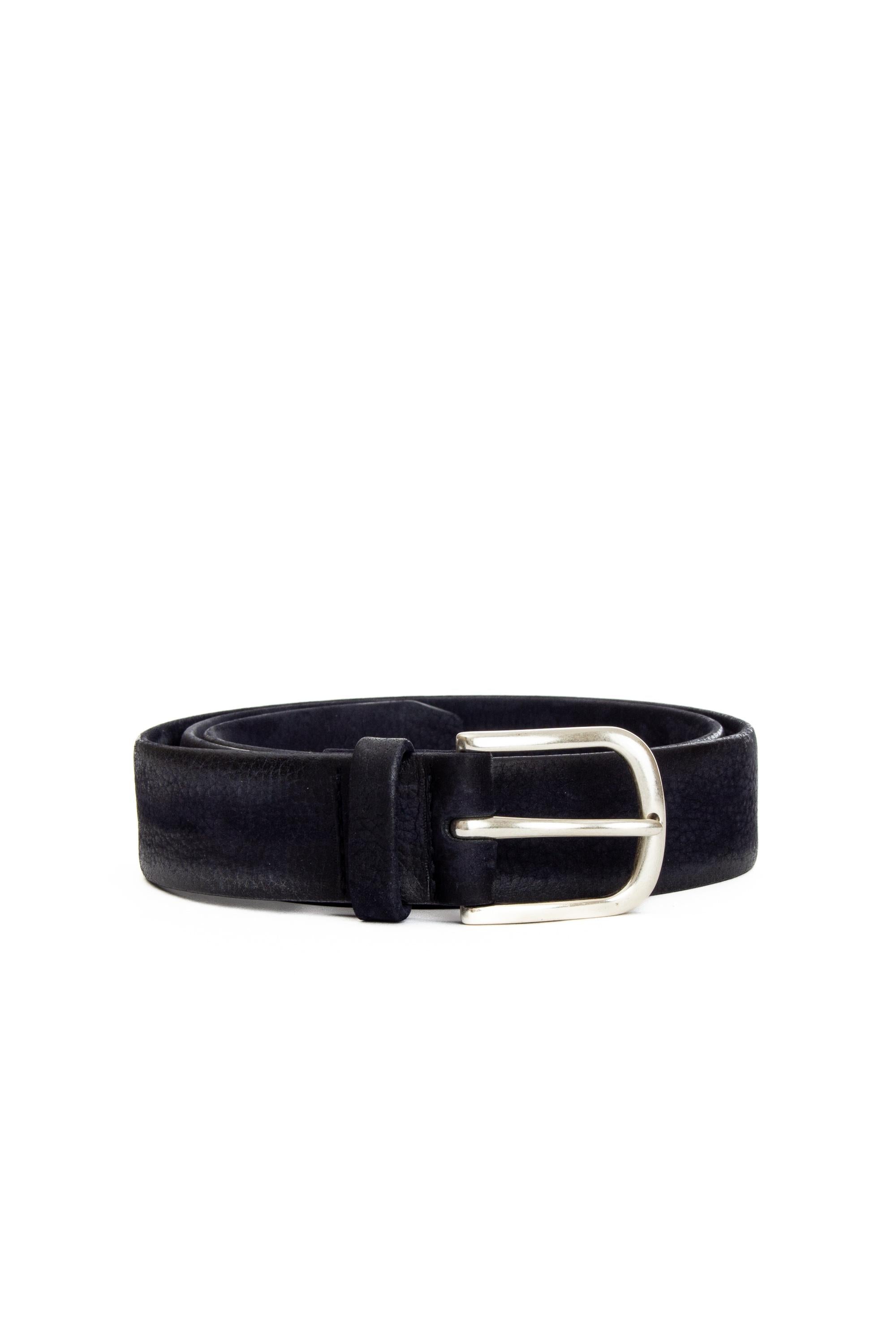 Orciani Cintura effetto brushed in pelle U08281_NBS NOTTE 