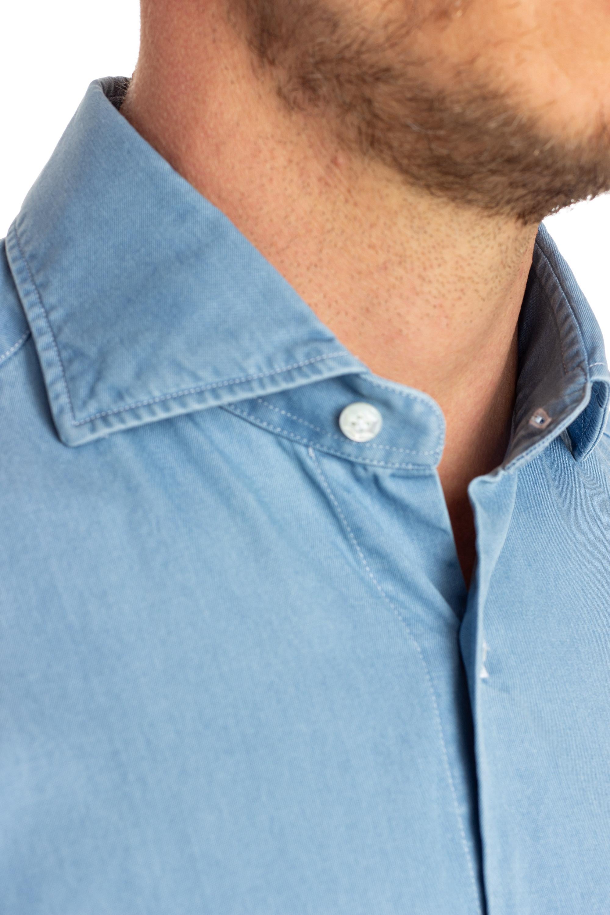 Camicia in denim candeggiato linea Dandylife LIU13P0140002.U 0001 Barba 