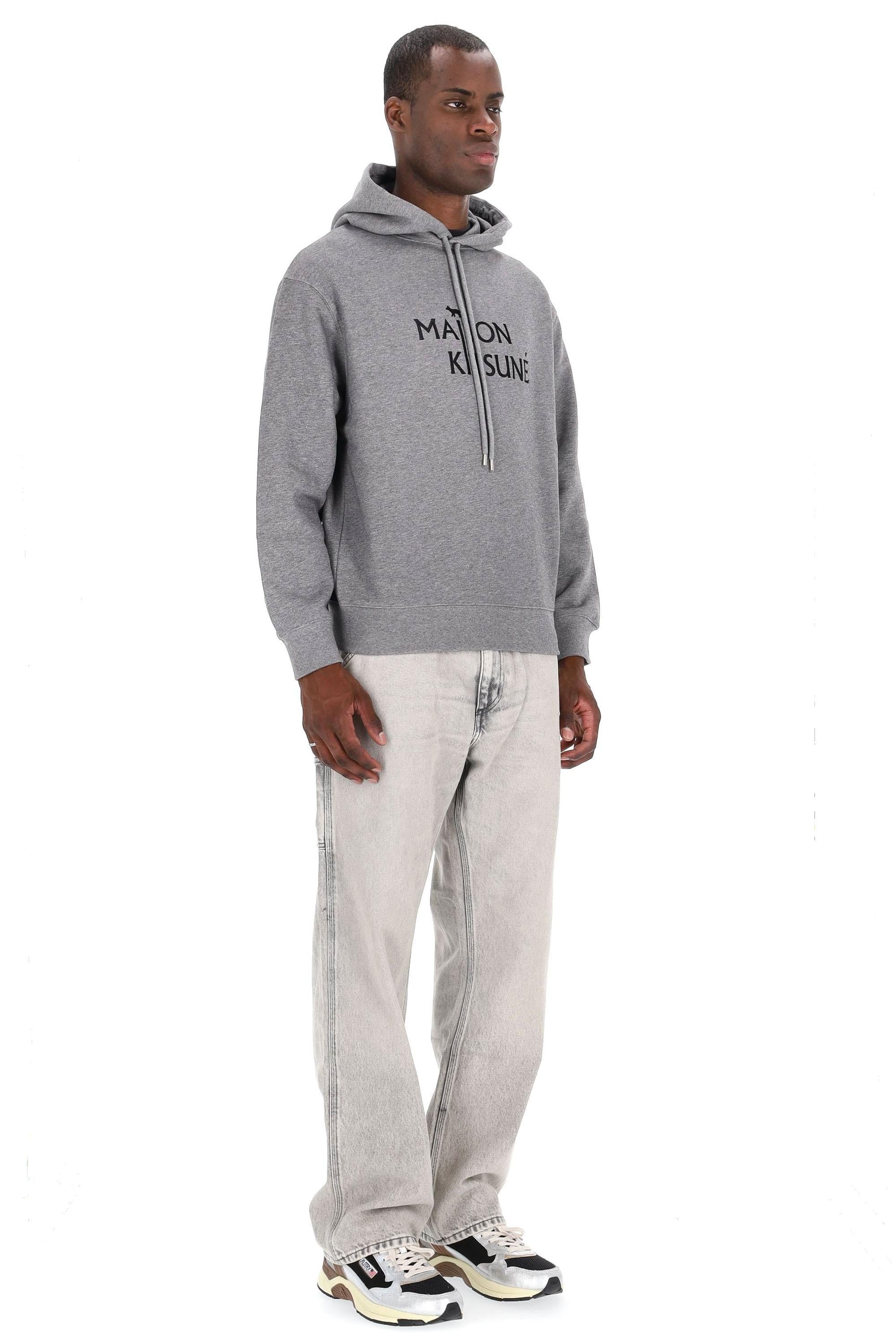 Felpa logo con cappuccio PM00701KM0341 H131 Maison Kitsuné 
