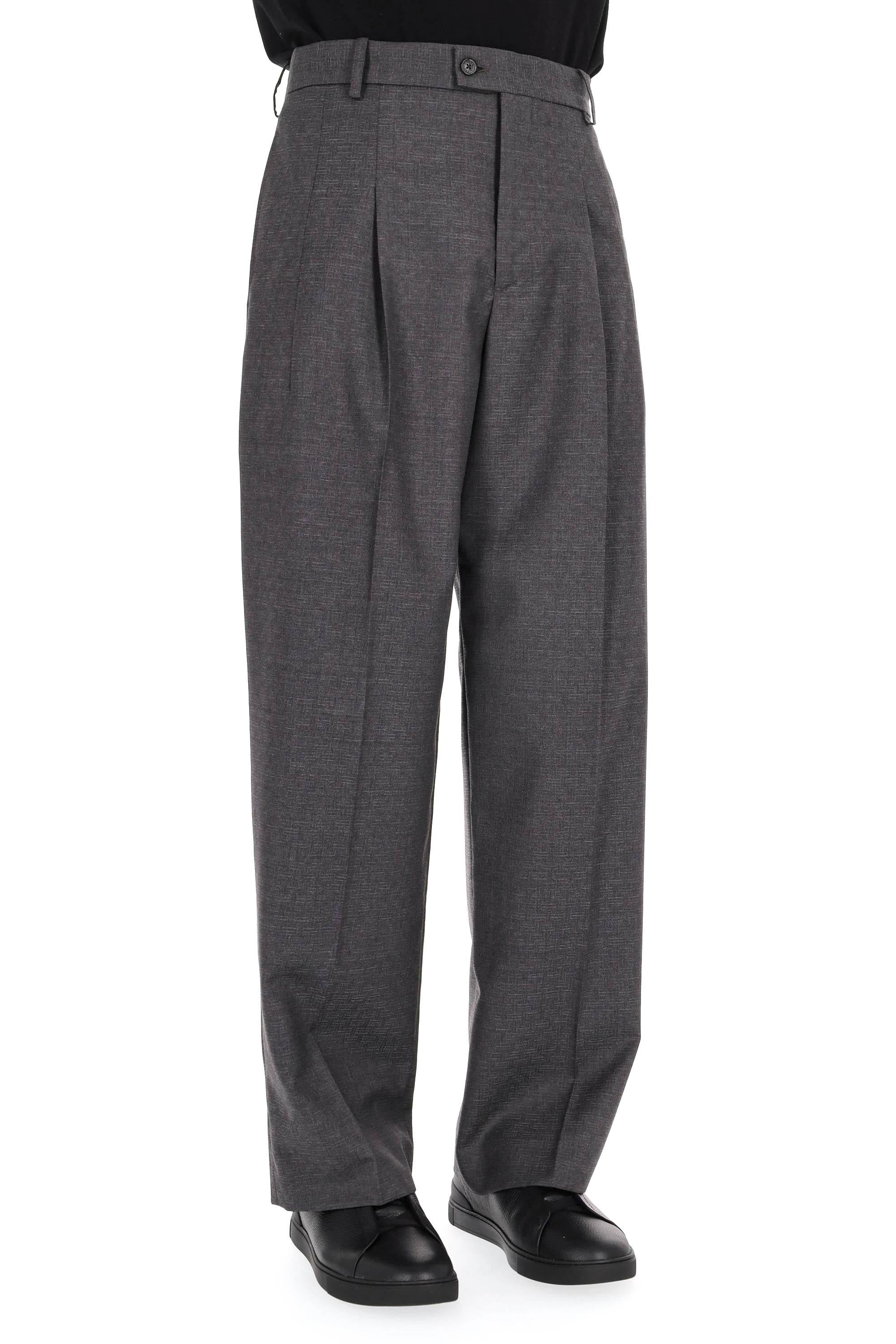 Pantalone micro trama straight fit FF65PA3689ID 92 Kenzo 