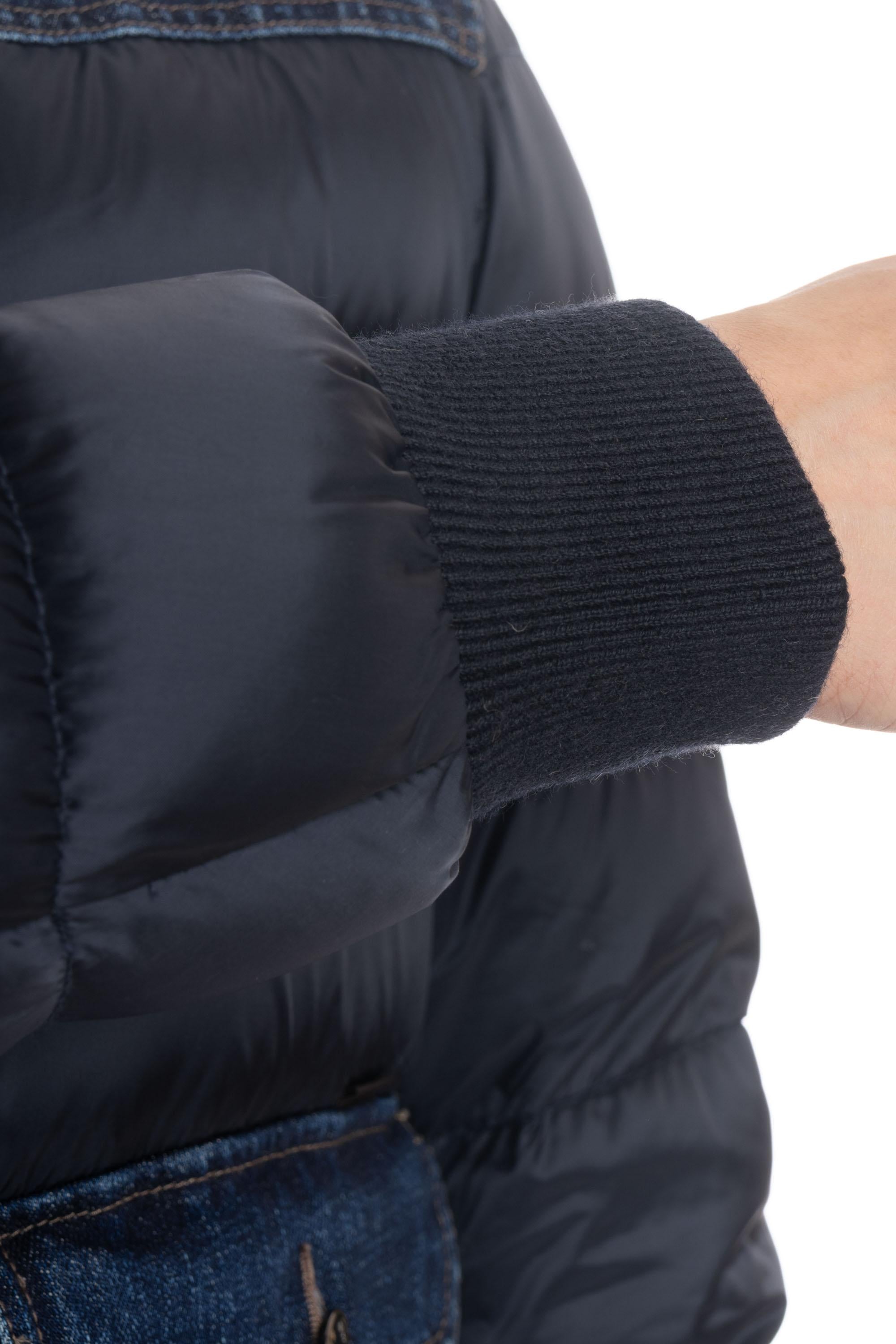 Moorer Piumino con dettagli in denim mod. Fantoni-104S FANTONI 104S BLU 