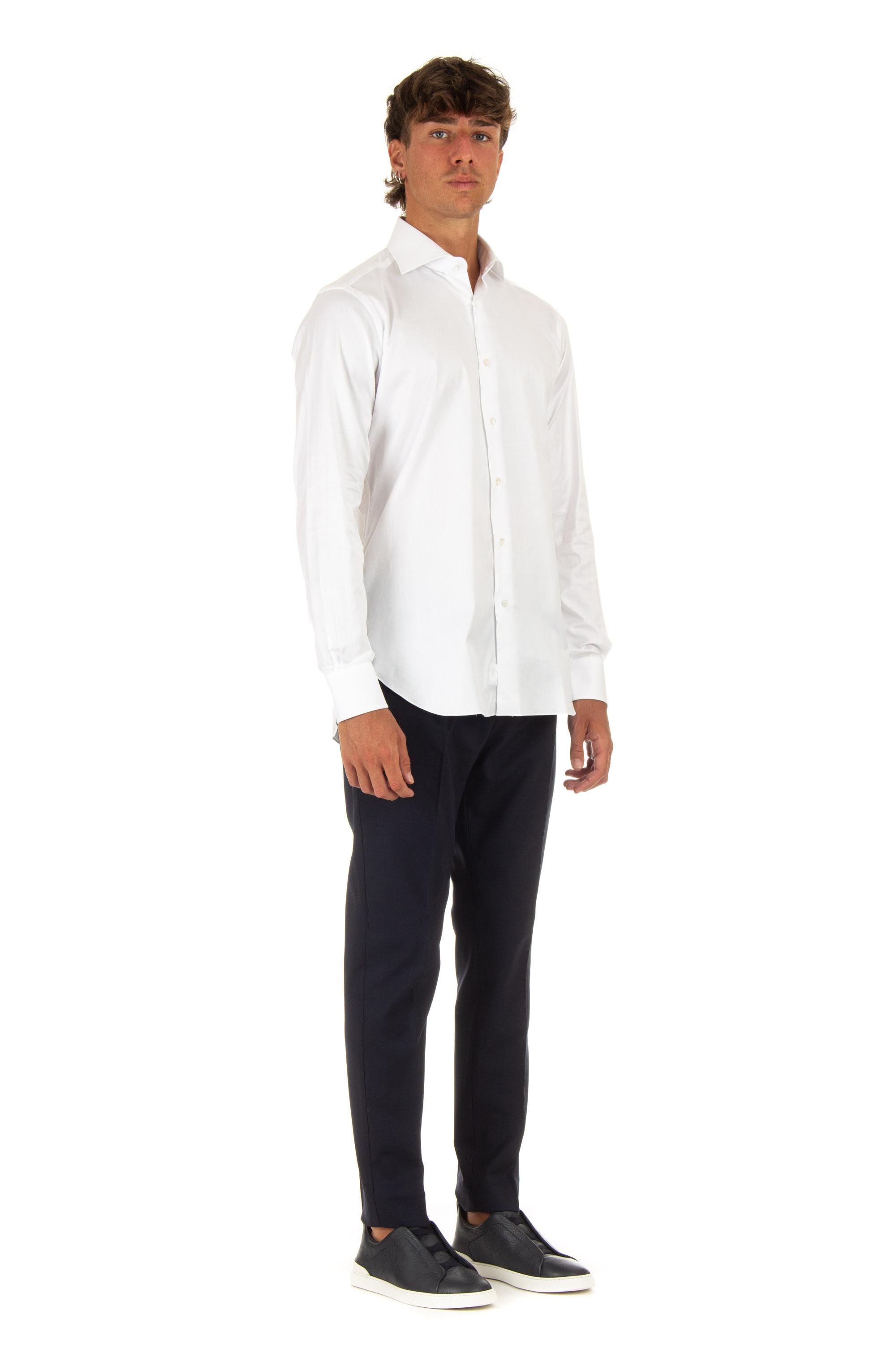 Camicia in royal oxford etichetta nera I1U13P01PZ5009U BIANCO Barba 