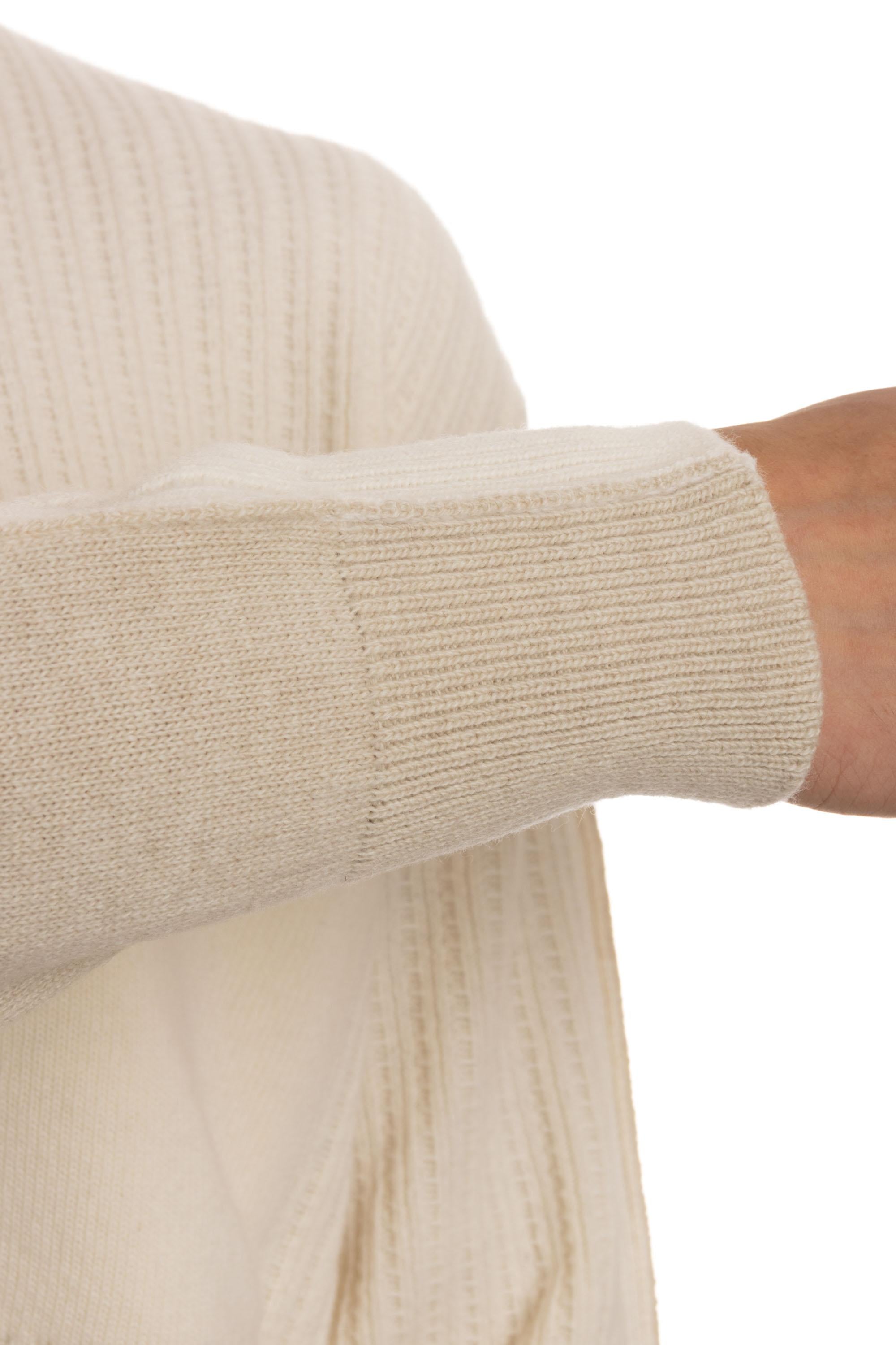 Maglia girocollo bicolor in lana-cashmere RA34001 RA3402 Roberto Collina 