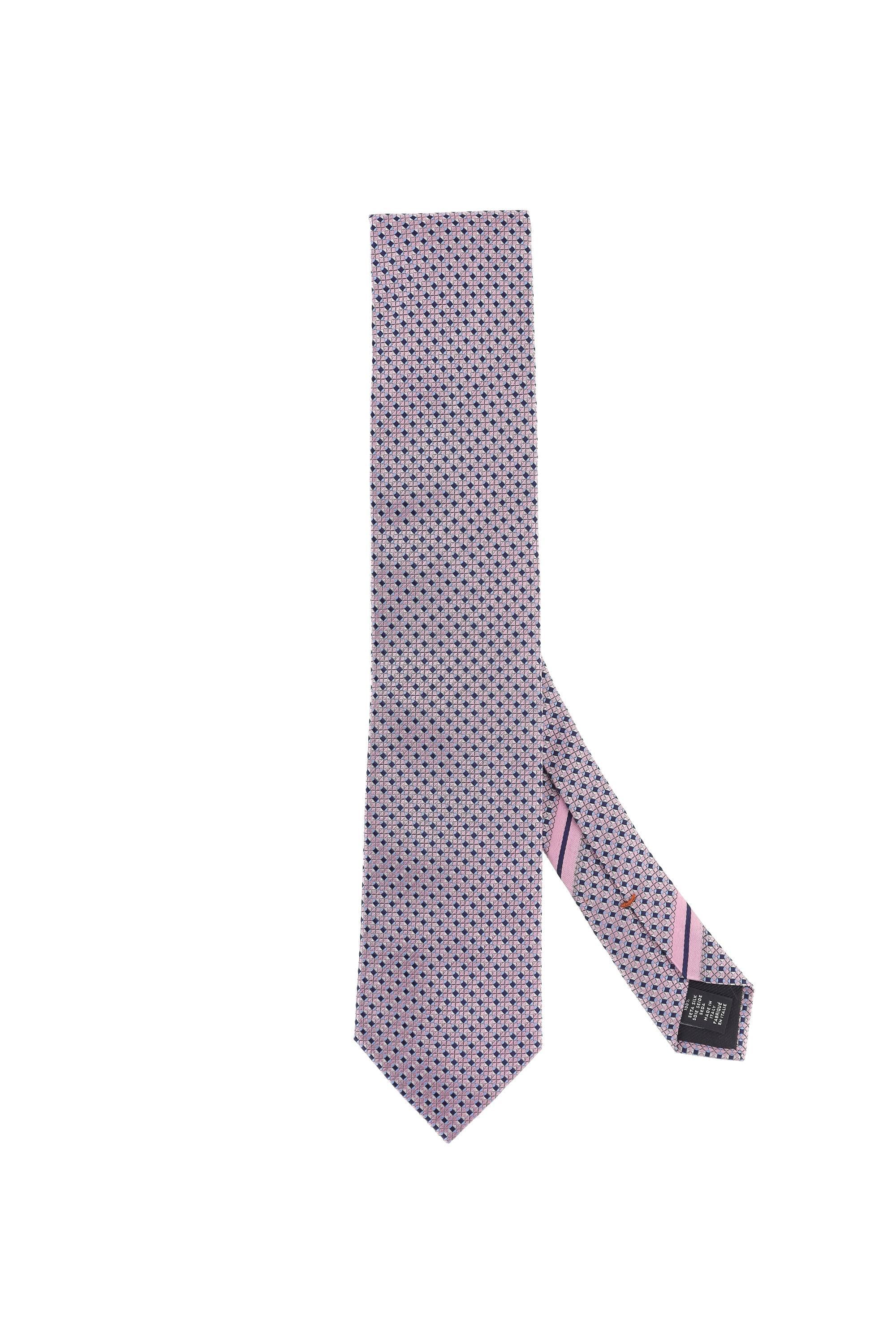 Zegna Cravatta micro disegno in pura seta Z3C81TA3-1P8 PI1 