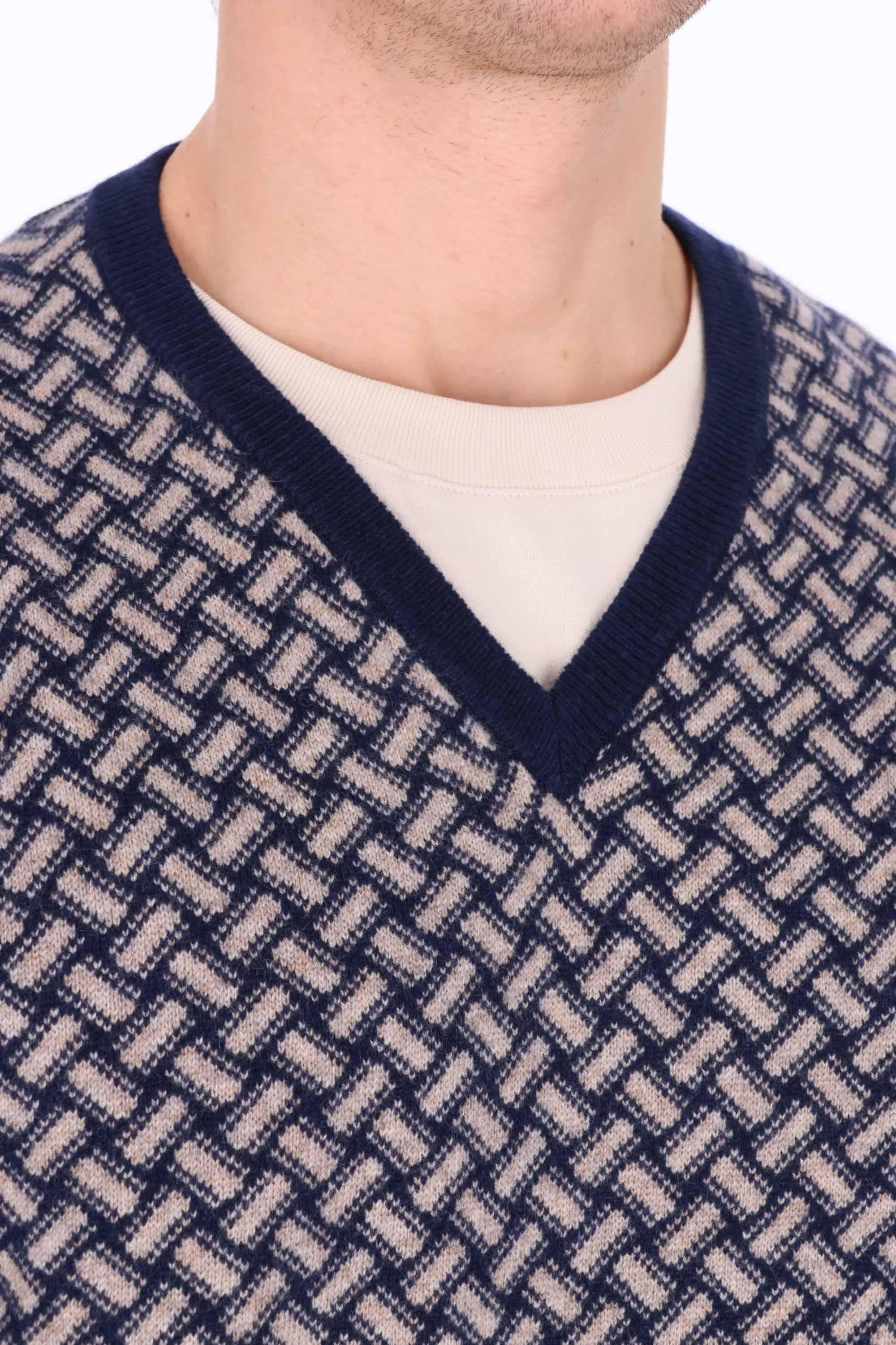 Drumohr Maglia girocollo biscottino in cashmere D2K481 RB62 