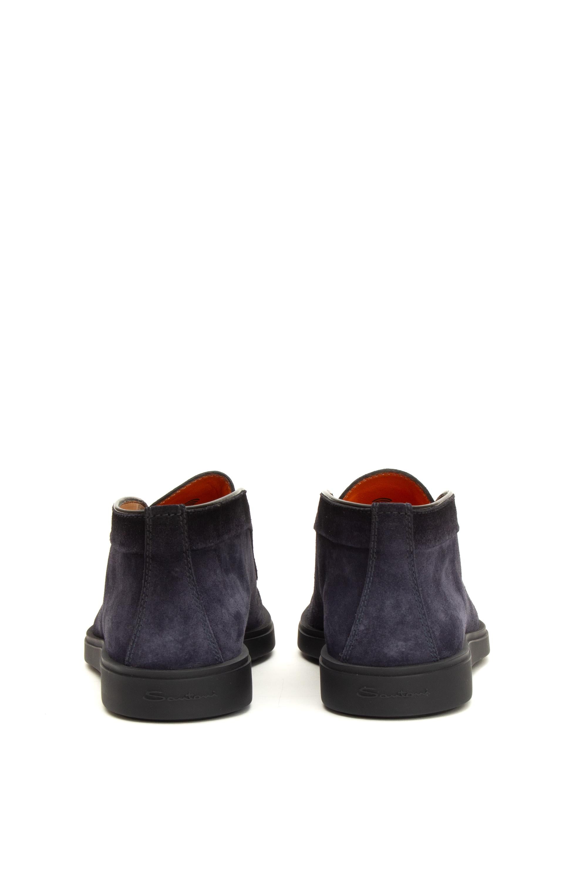 Slip-on in camoscio con fondo in gomma MGDT17823OOTEGEX U60 Santoni 