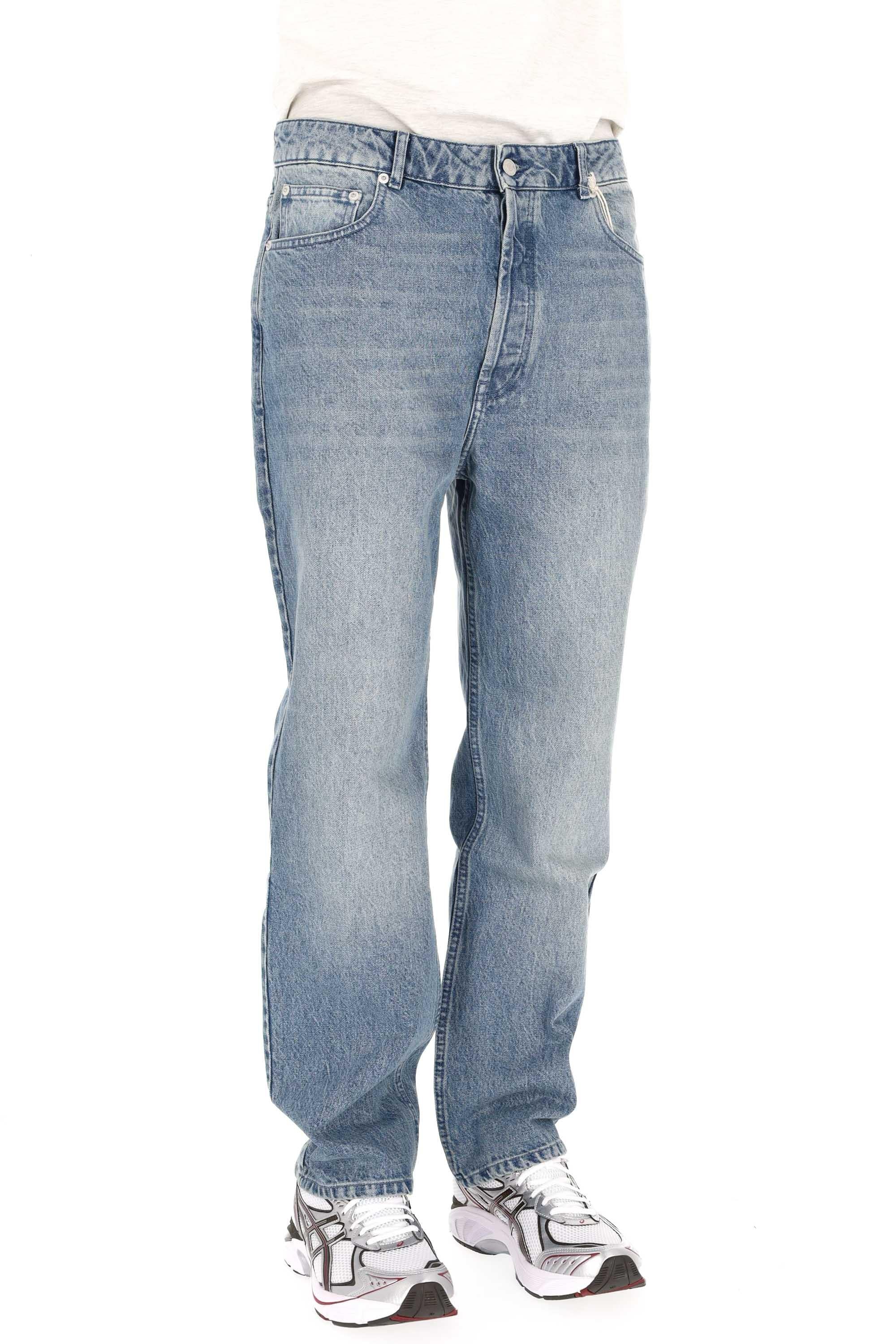 Officine Générale Jeand "Daily Classics" in puro cotone DLCM5PT765 MID BLUE 