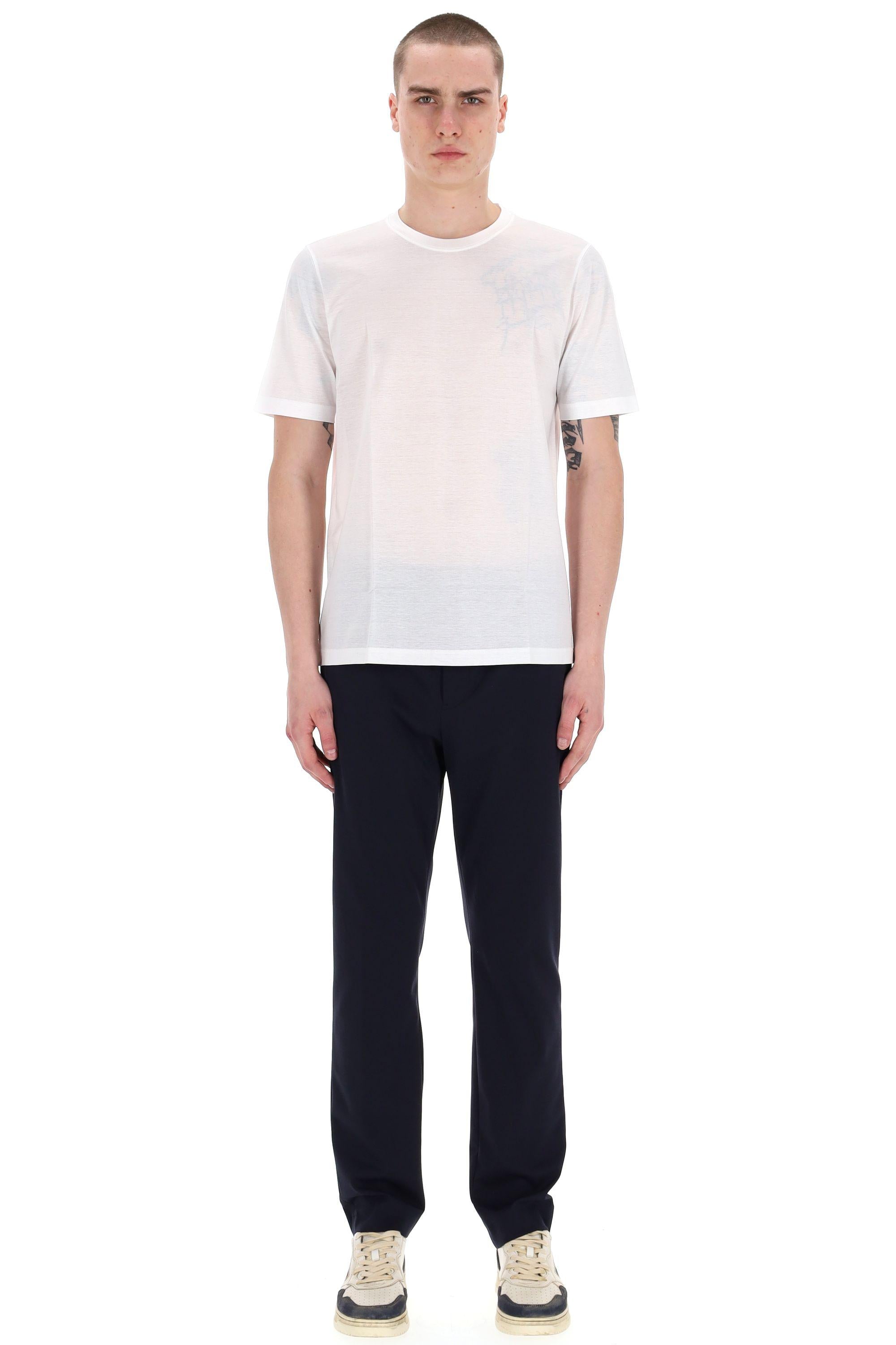 T-shirt in cotone mercerizzato 60533 74002/2 001 Barba 