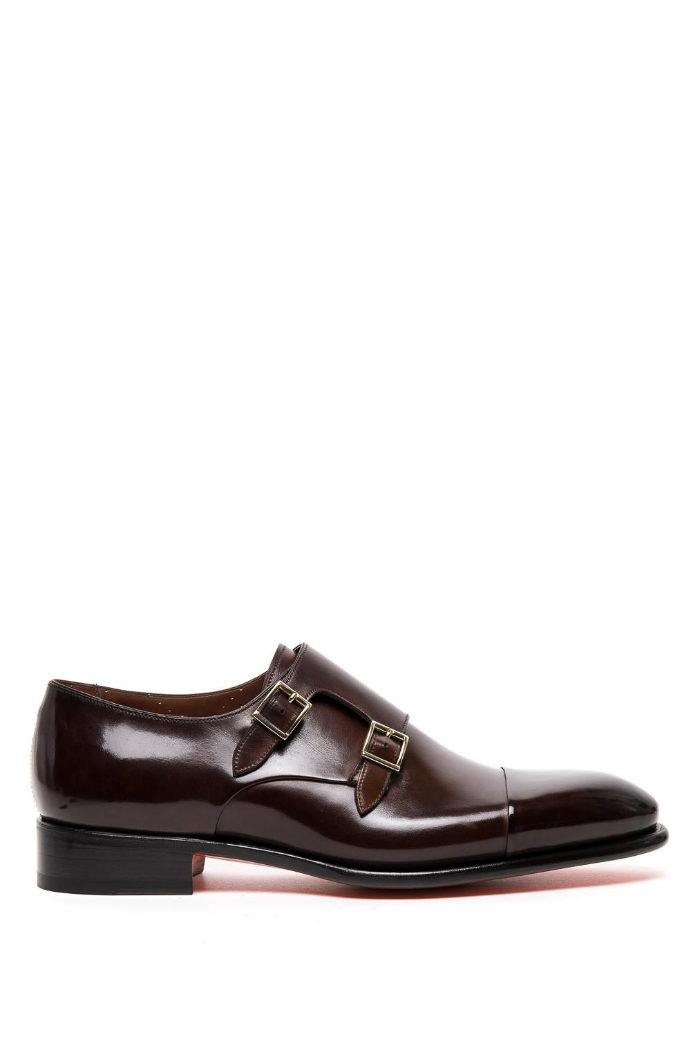 Santoni Scarpa doppia fibbia in pelle lavorazione Goodyear MCCR11652MC1HVVDT50 MAR 