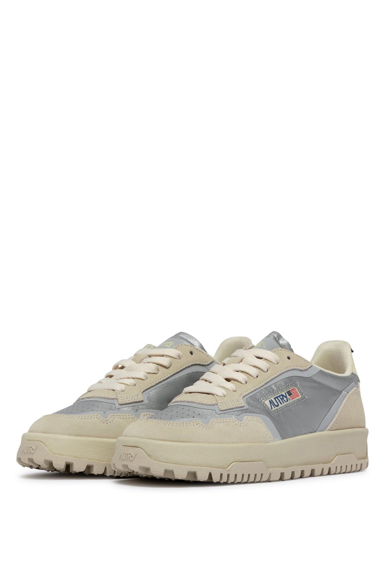 Autry Sneaker WildPace donna in cordura e camoscio LDLW AU02 WHT/SIL 