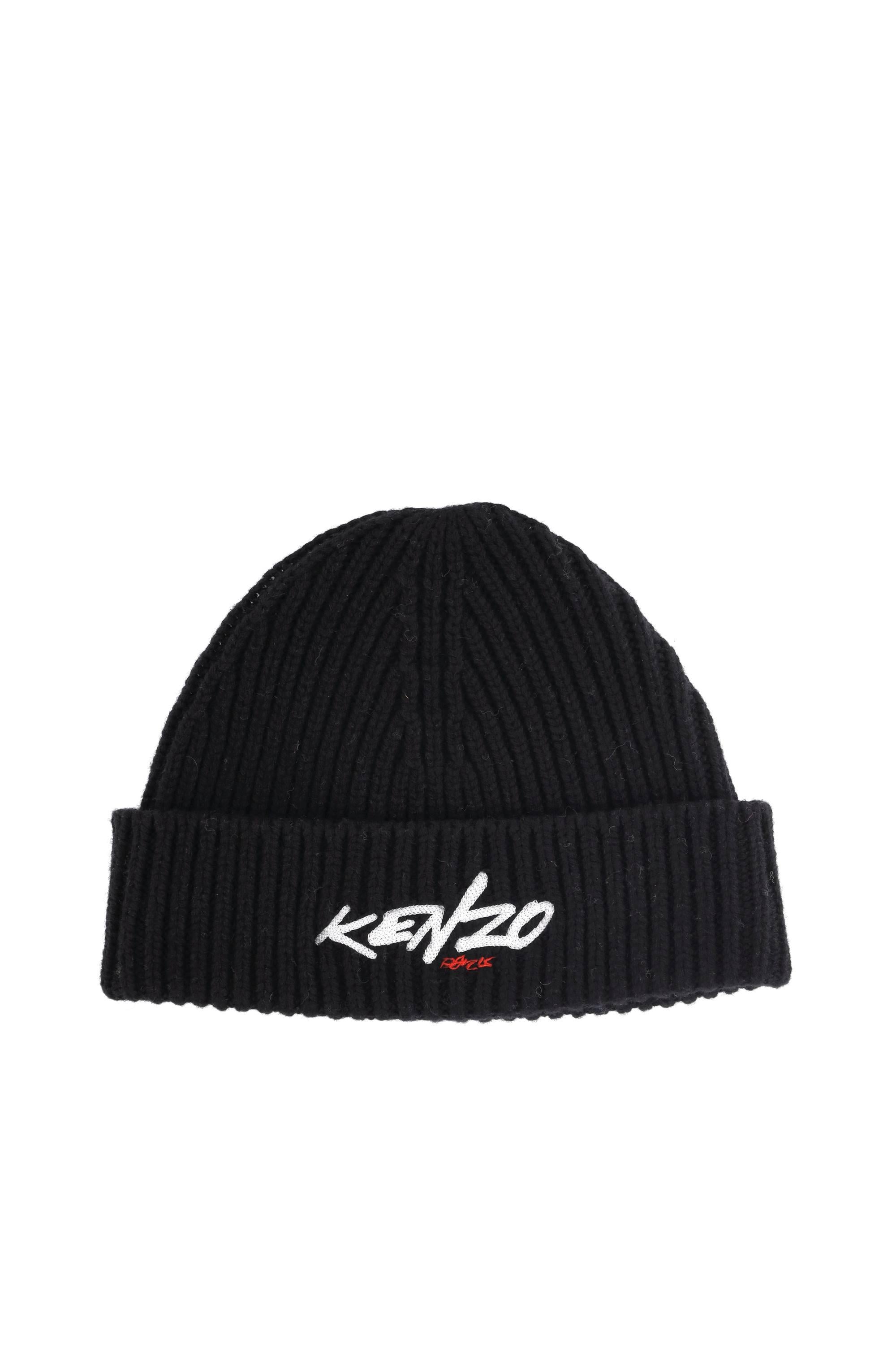 Kenzo Beanie in lana con logo FF68BU230KWB 99 