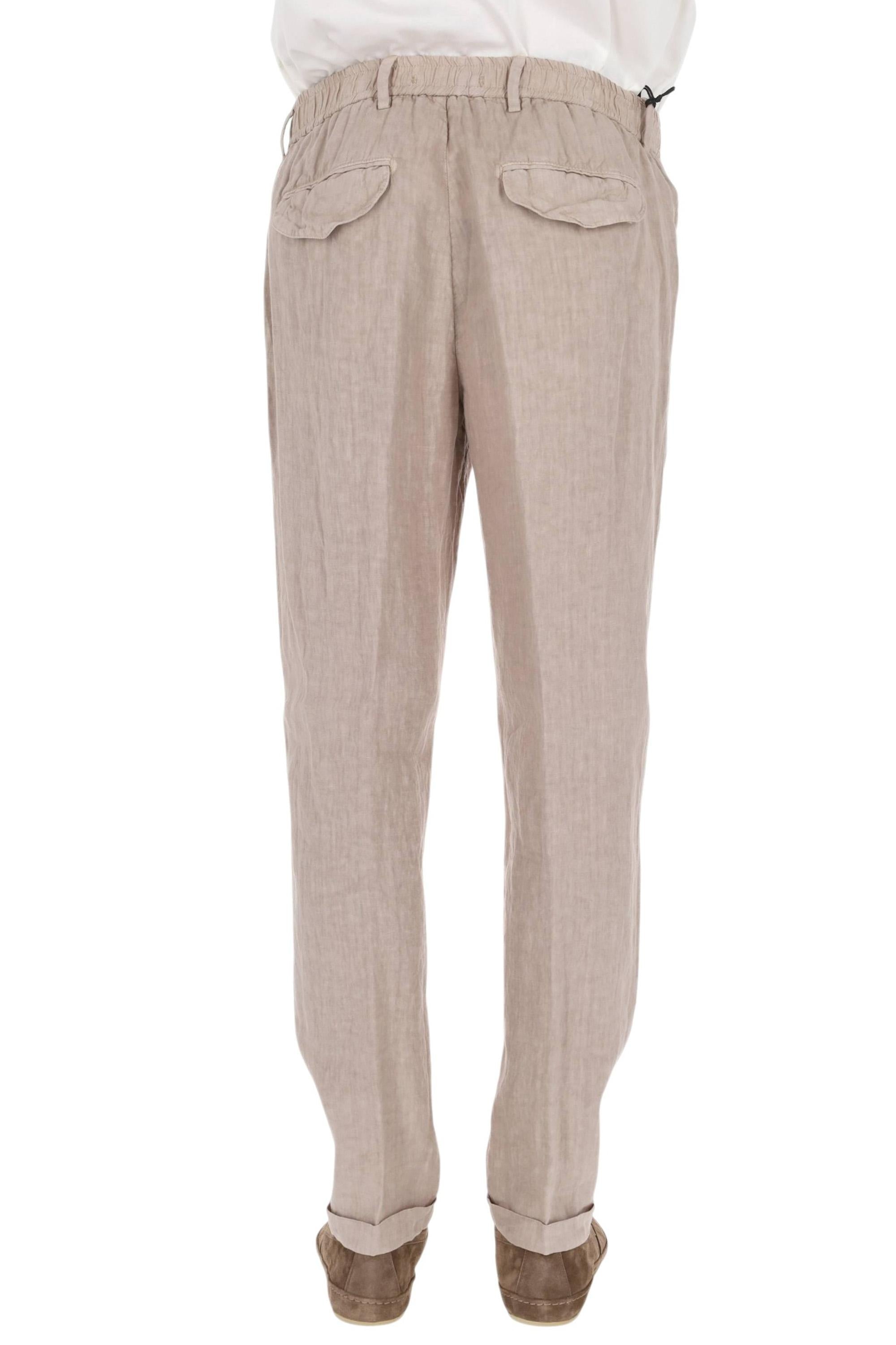 Myths Pantalone Ares in puro lino con vita elasticata 26M26L 72-3 02 