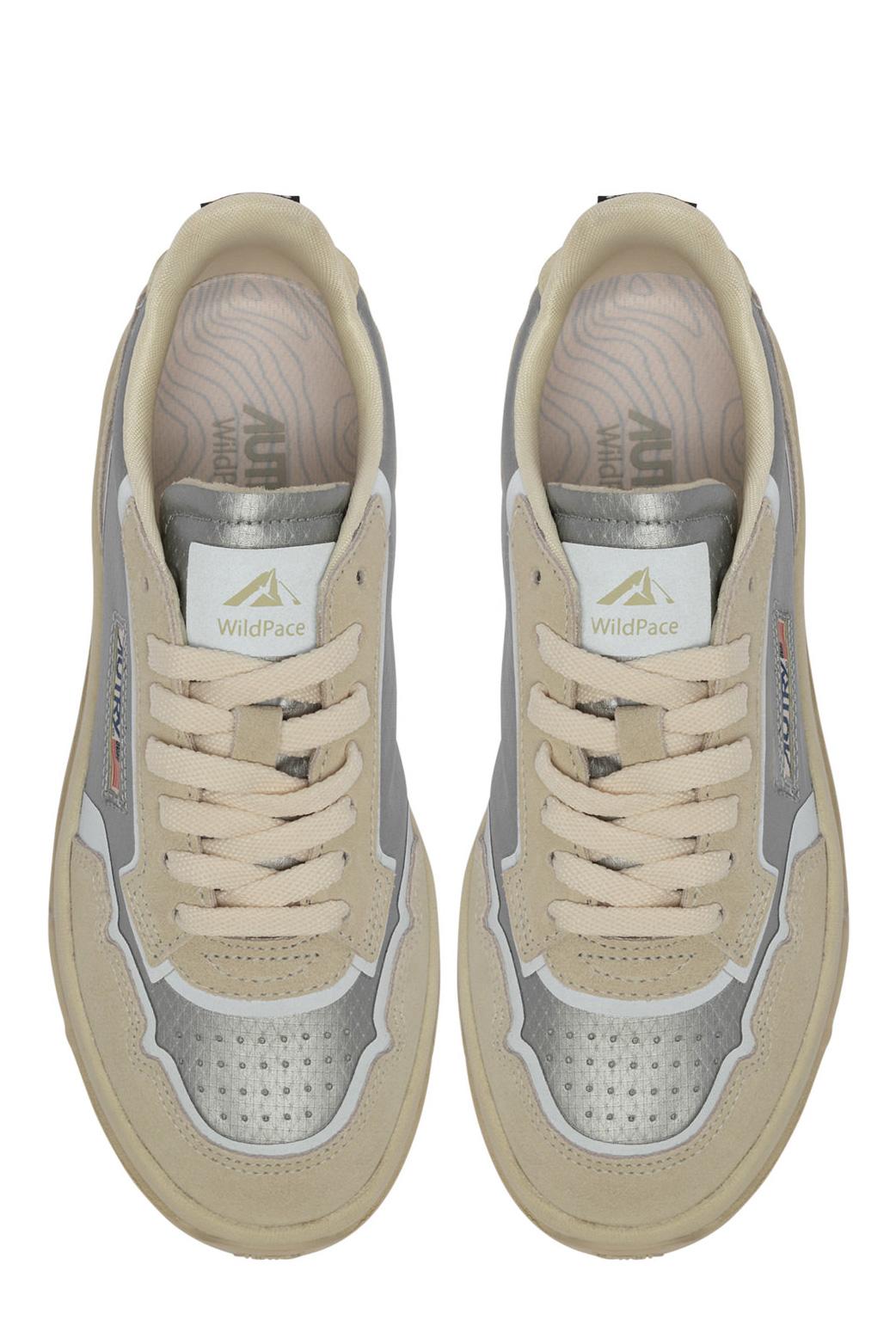 Autry Sneaker WildPace donna in cordura e camoscio LDLW AU02 WHT/SIL 