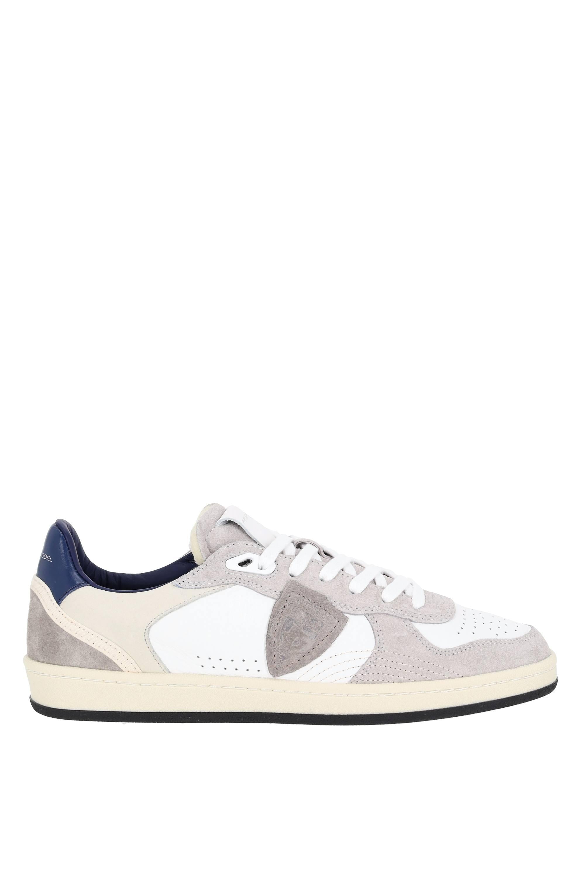 Philippe Model Sneaker in pelle e camoscio talloncino blu mod. Pigalle PGLU PGAL/4 VD02 