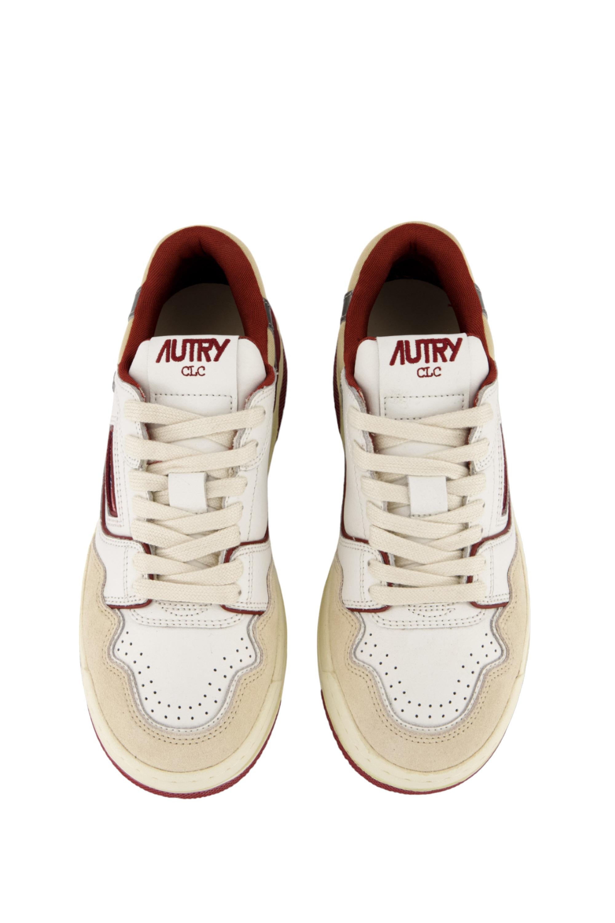 Sneaker basket donna CLC con dettagli rossi ROLW MM40 DAHLIAS/STEEL Autry 