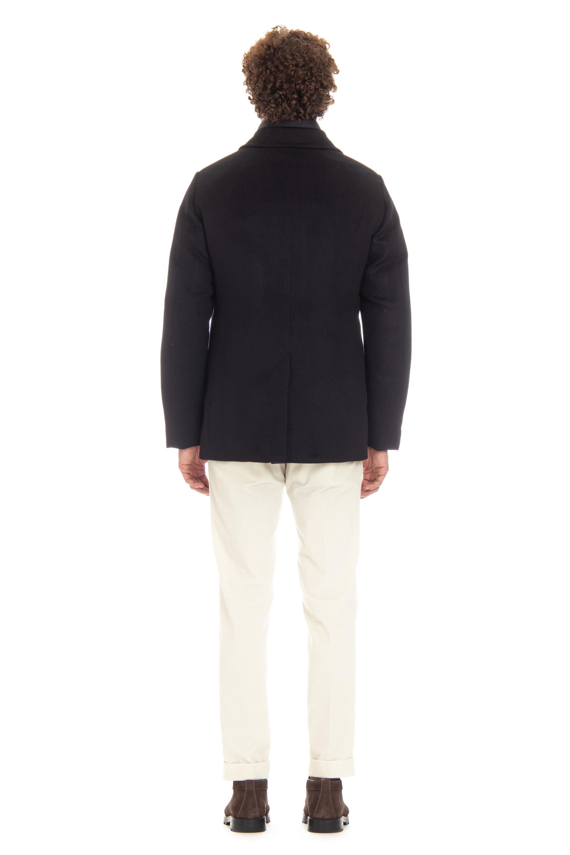 Peacoat in lana-cashmere mod. Bolgi-LE BOLGI-LE NAVY Moorer 