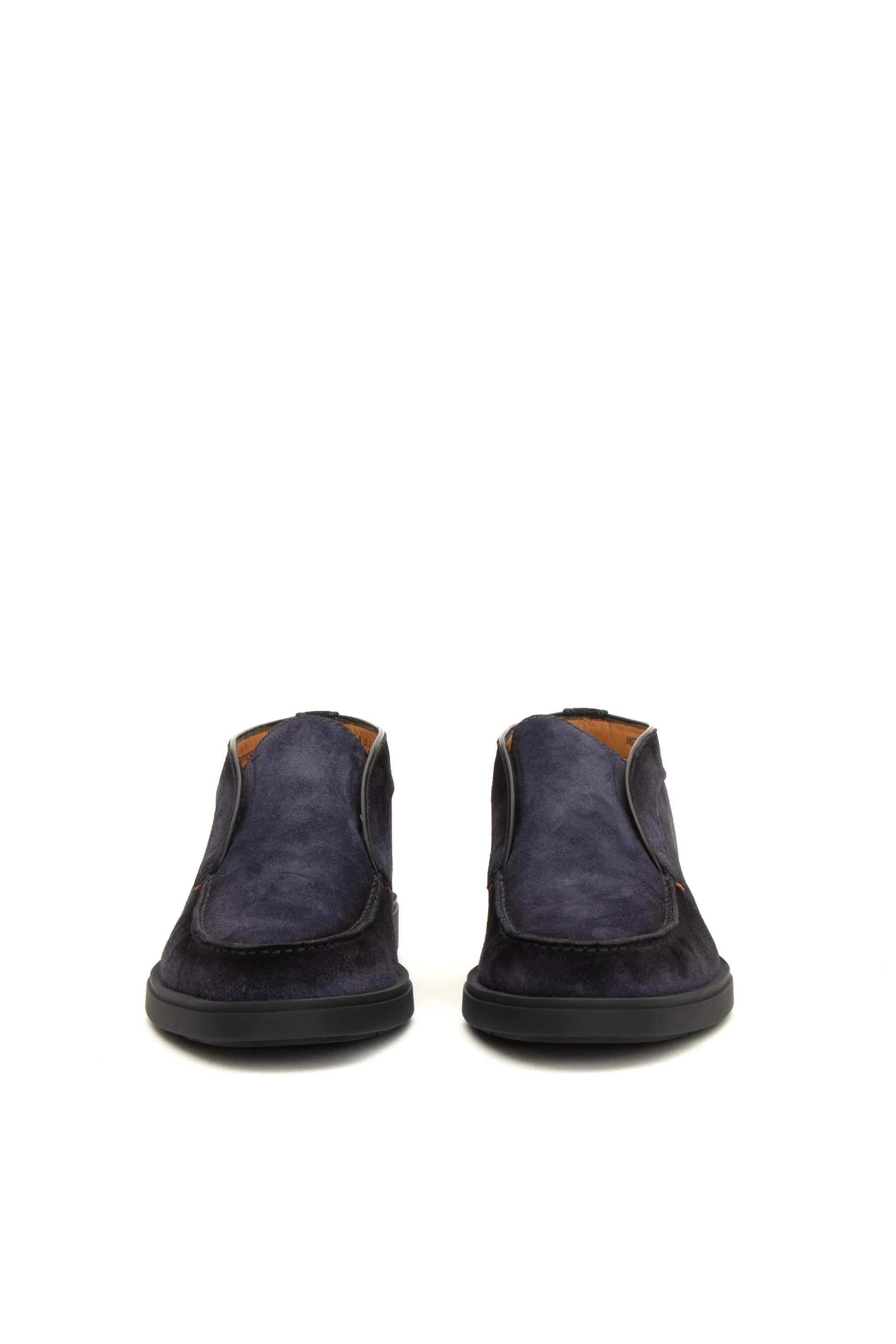 Slip-on in camoscio con fondo in gomma MGDT17823OOTEGEX U60 Santoni 