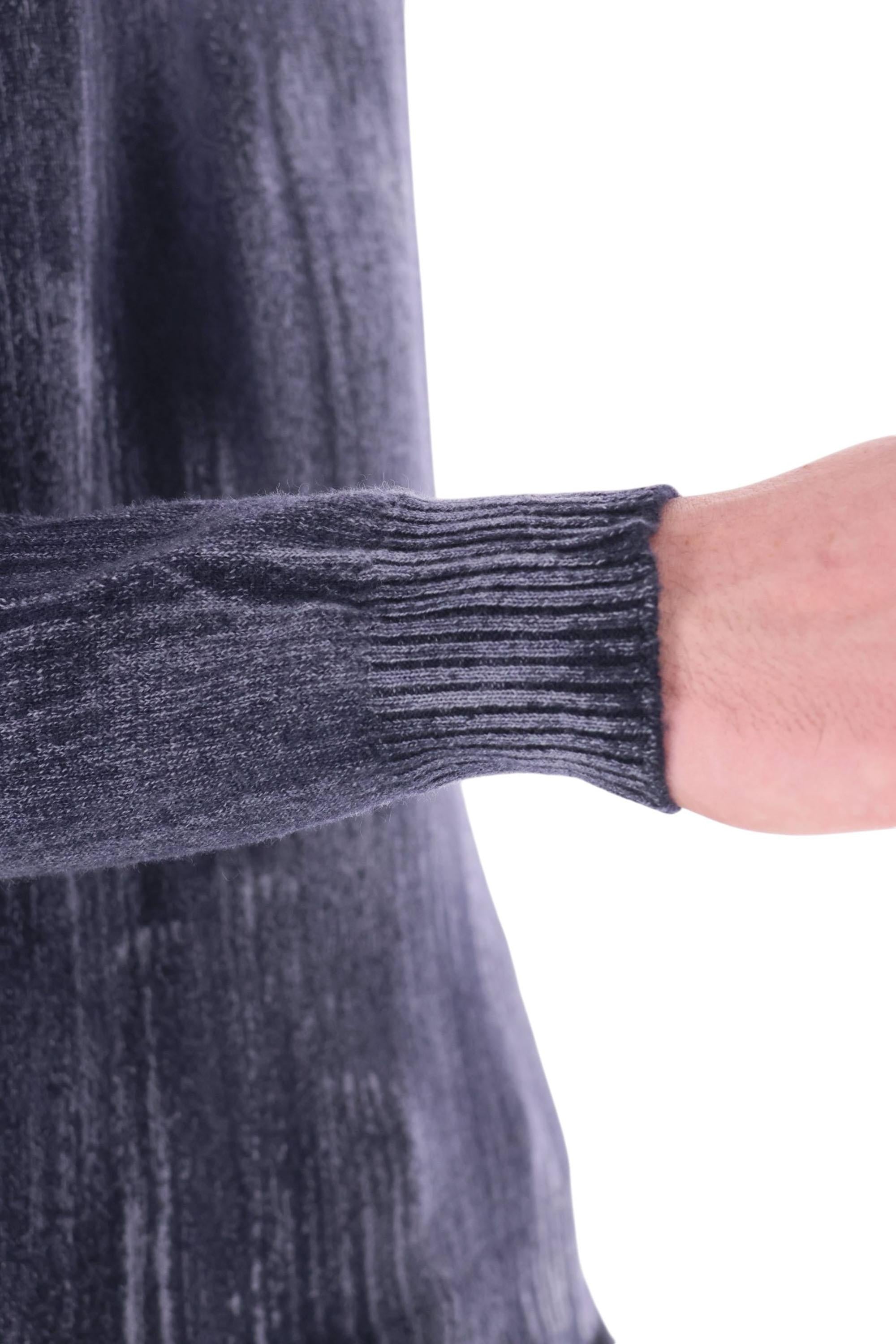 Avant Toi Maglia girocollo reversibile in cashmere light graffiato 224WU3100CLIV-D V00057 