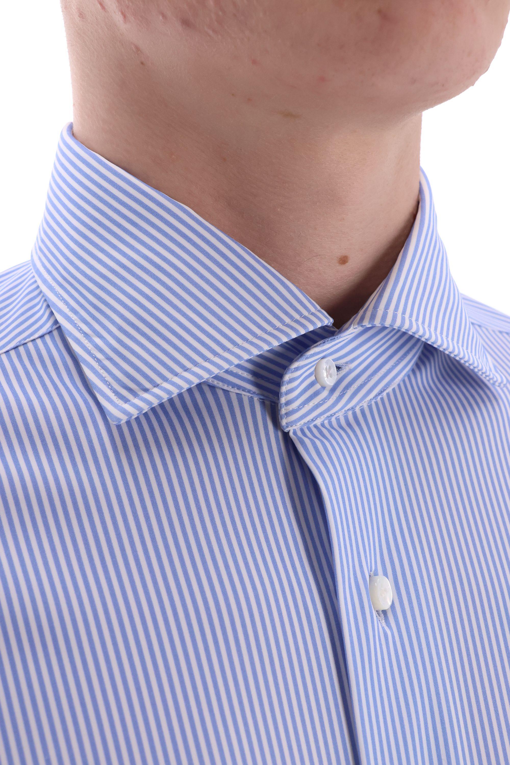 Camicia bacchettata in tessuto tecnico superlight linea Culto "La Polo" CKU13P0147008.U 0001 Barba 