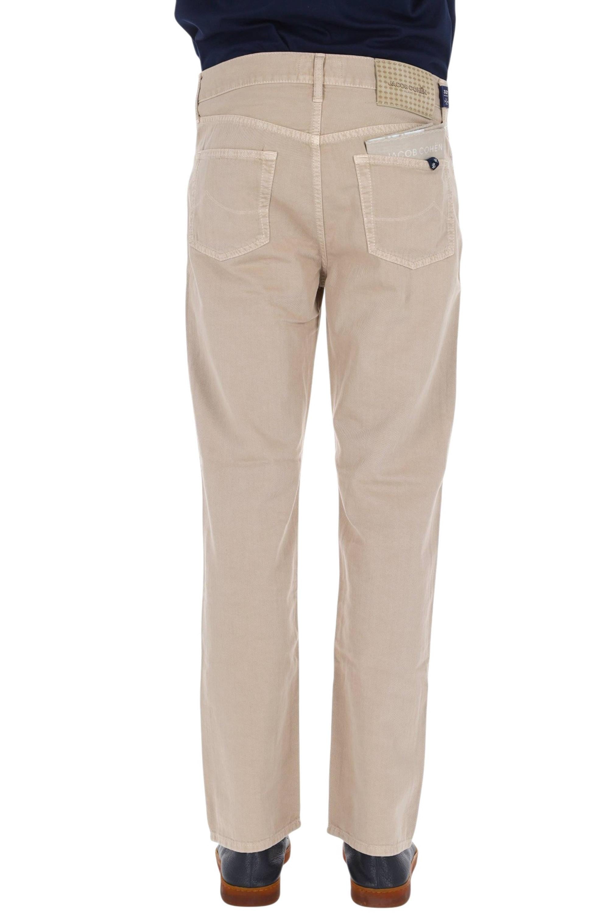 Jacob Cohen Jeans in puro cotone etichetta pelle Edo fit QE031-036-T864A/2 C99 