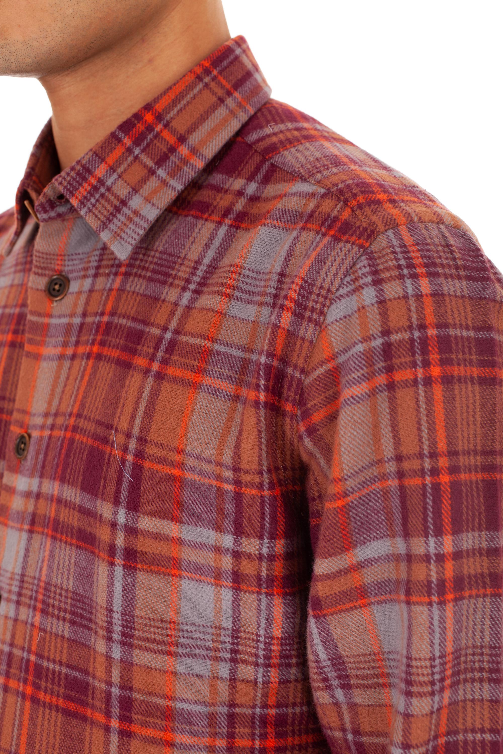 Overshirt in flanella check 17029/2 3 Borriello 